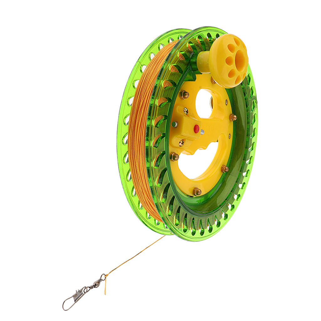 Durable Outdoor Fishing Reel Kite Line Winder Winding Reel Grip Wheel with 450 flying Line String Flying Tools for Kids Adult
