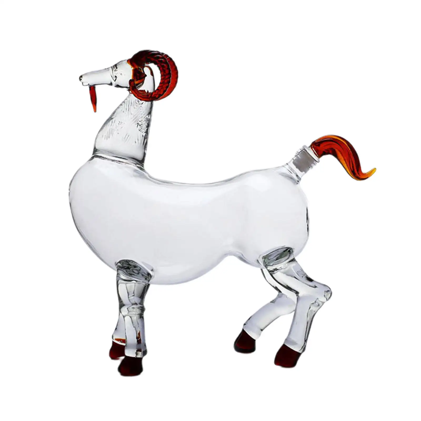 Goat Shaped Whisky Decanter Decoration Liquor Decanters for Christmas Present Entertaining Drinkware Holiday Gifts Home Bar Mens