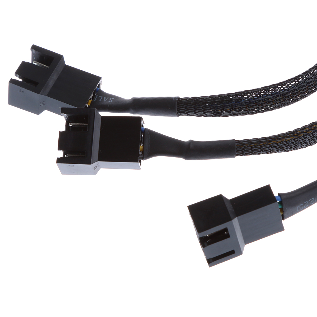 15cm 4 pin PMW Fan Y Splitter  Extension Cord 1 to 3 Fan Line