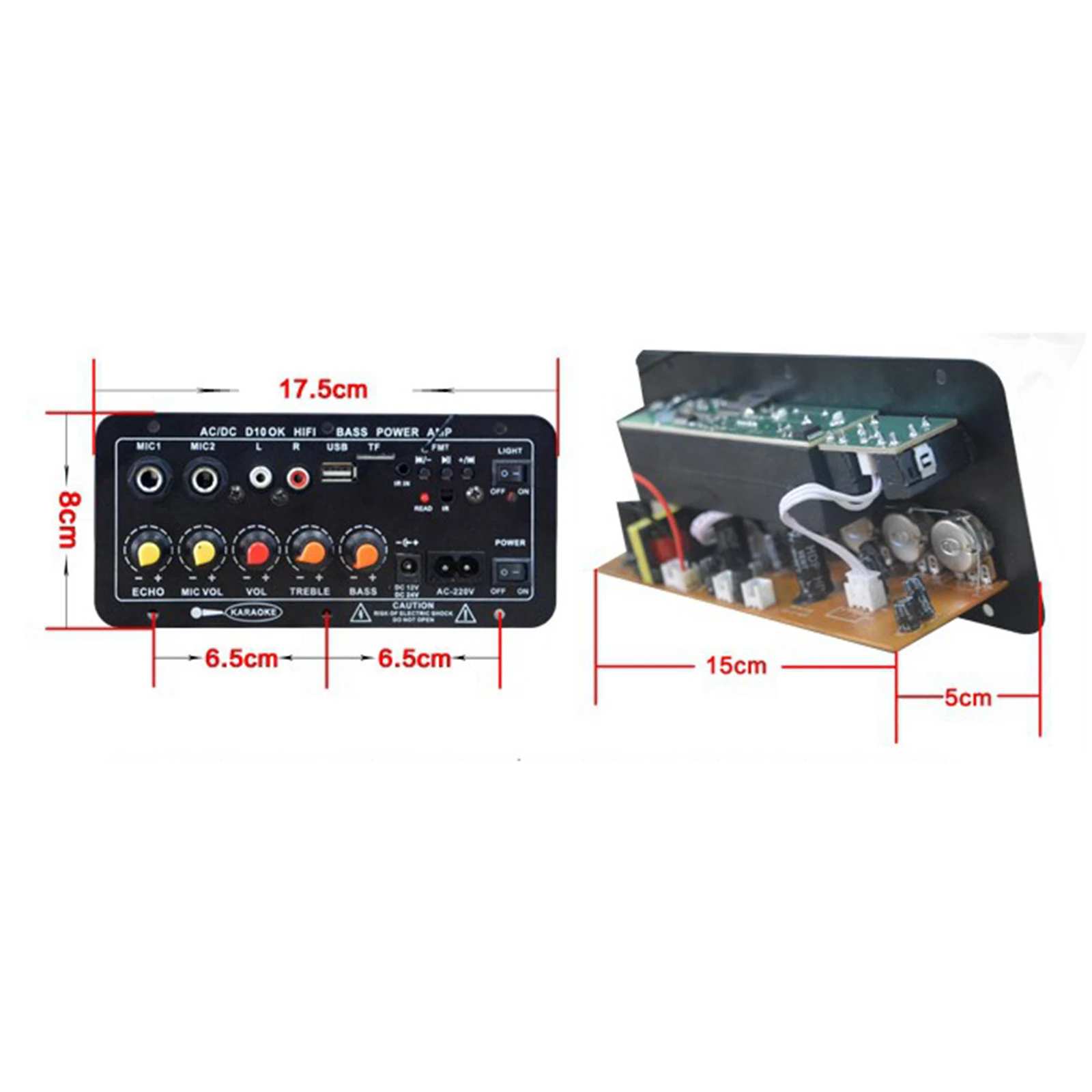 Bluetooth Board Speaker 30-120W Home Karaoke Subwoofer Mono AMP Module High Power Digital Power Amplifiers