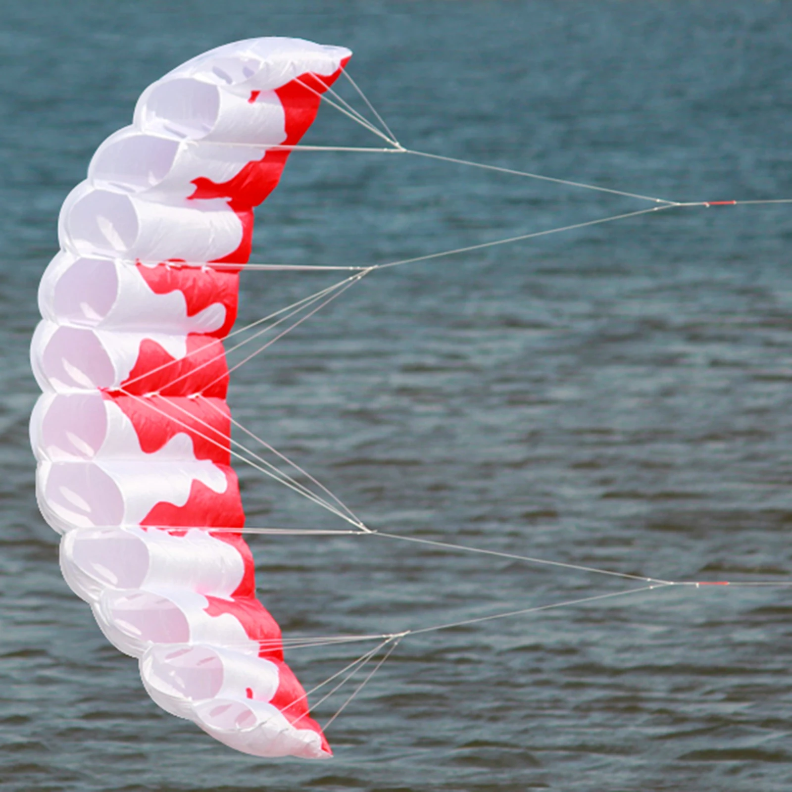 Portable Kitesurfing Trainer Kite, Adults Beach Summer Stunt Power Kites Flying Wing Outside Toys Sport Games