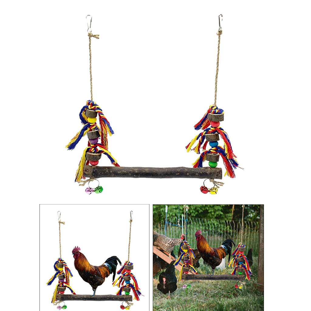 Chicken Ladder Perch Hanging Chicken Hens Large Birds Finches Climbing Toy