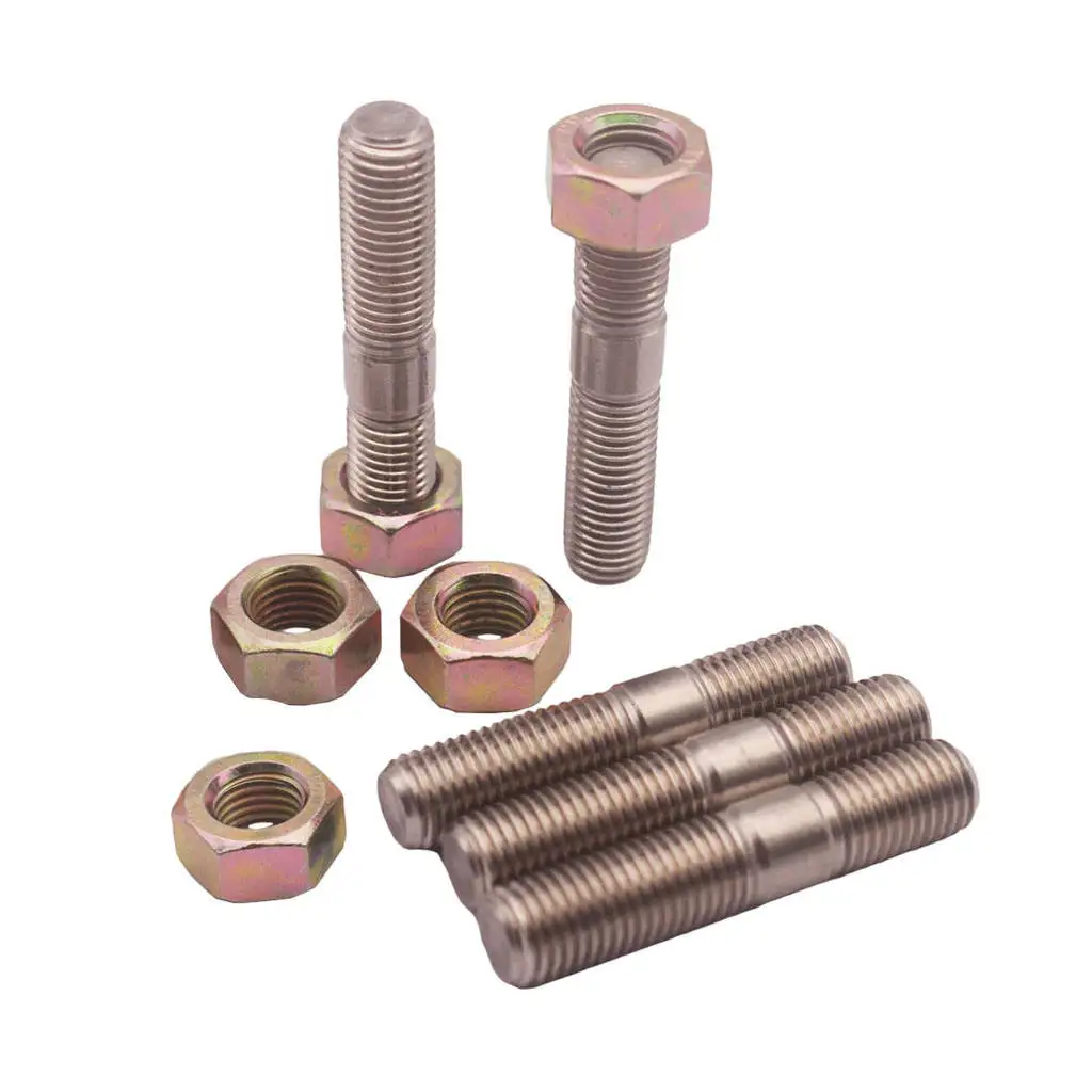 5x M10x1.25mm 50mm Turbo Stud Nut Kit Fit For   TD05H, TD06 Turbos