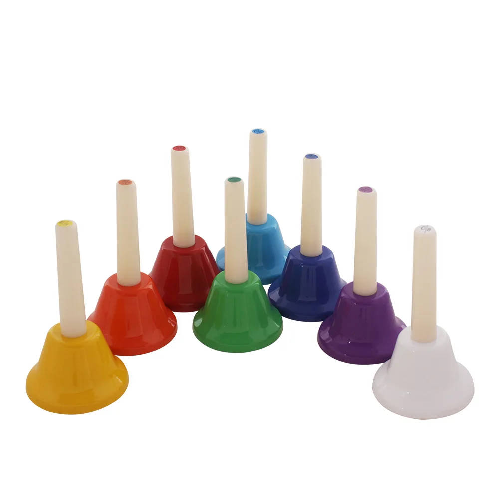 8 Tones Chromatic Diatonic Bells Enlighten Musical Toy Percussion Instrument Set