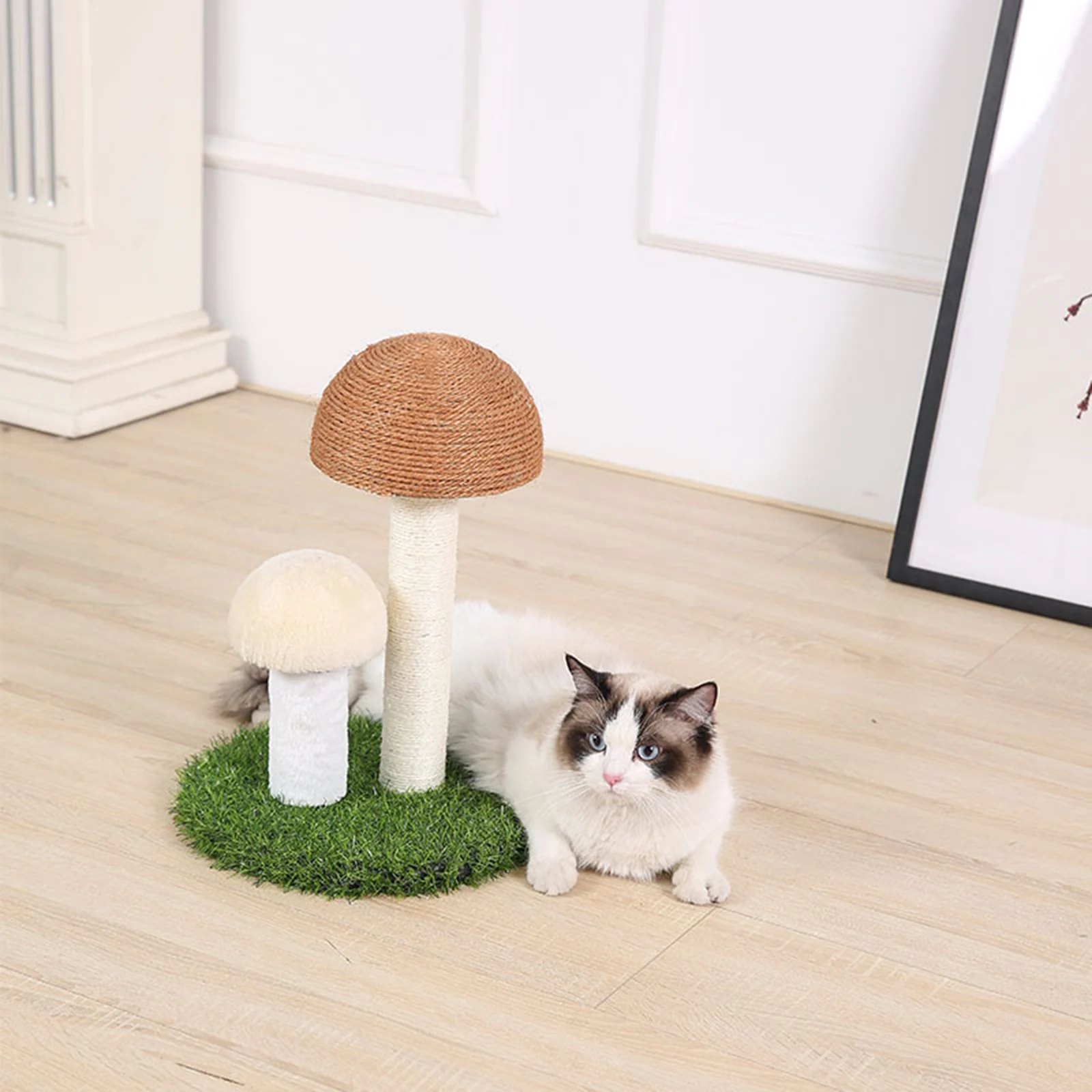 Cat Scratching Post Mini Mushroom Cat Scratcher Cat Furniture Scratching Post Pet Scratch Board Mushroom Scratching Post
