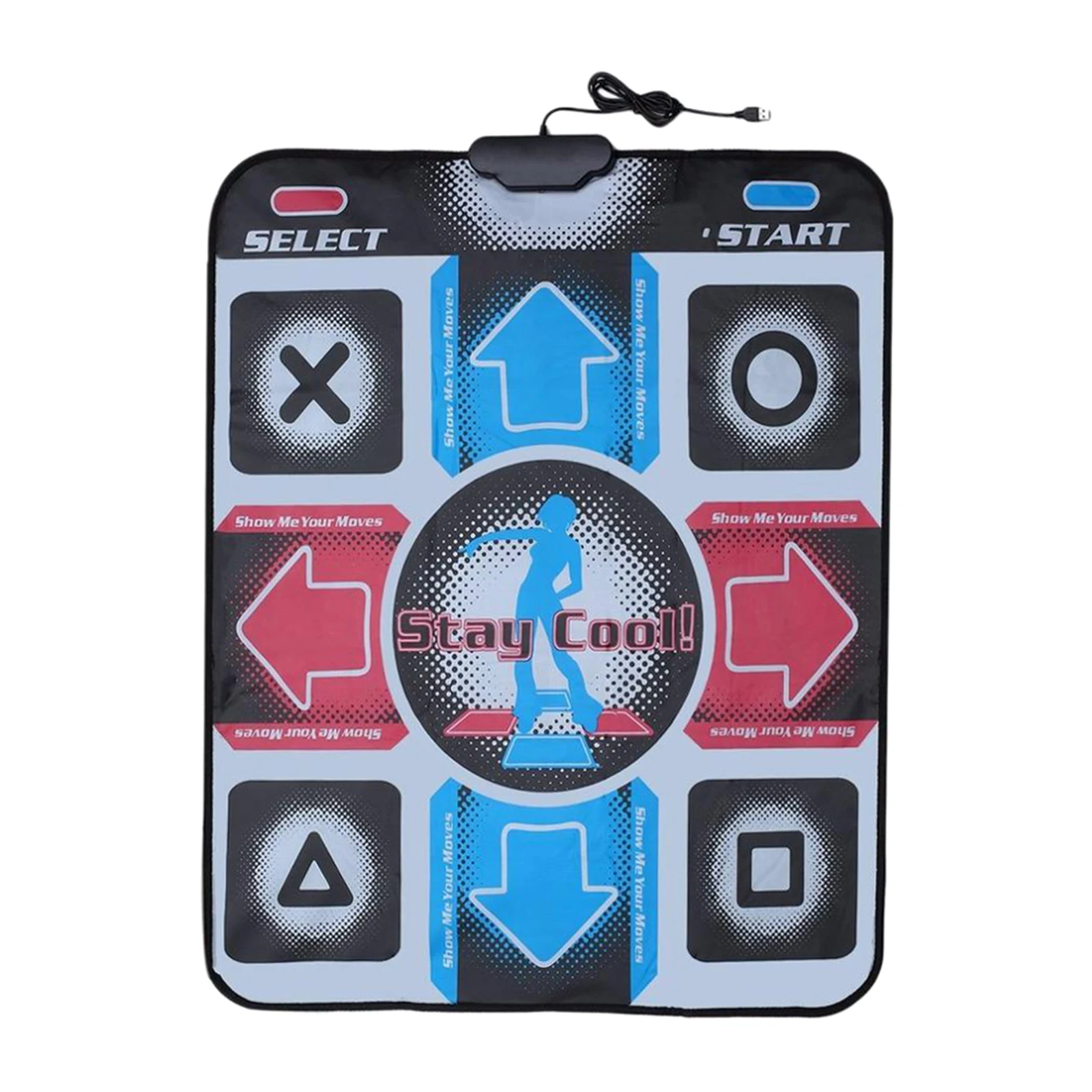 Portable Dancing Blanket USB Non-Slip Single Dancing Step Dance Mat Pad for Computer PC Video Household Game