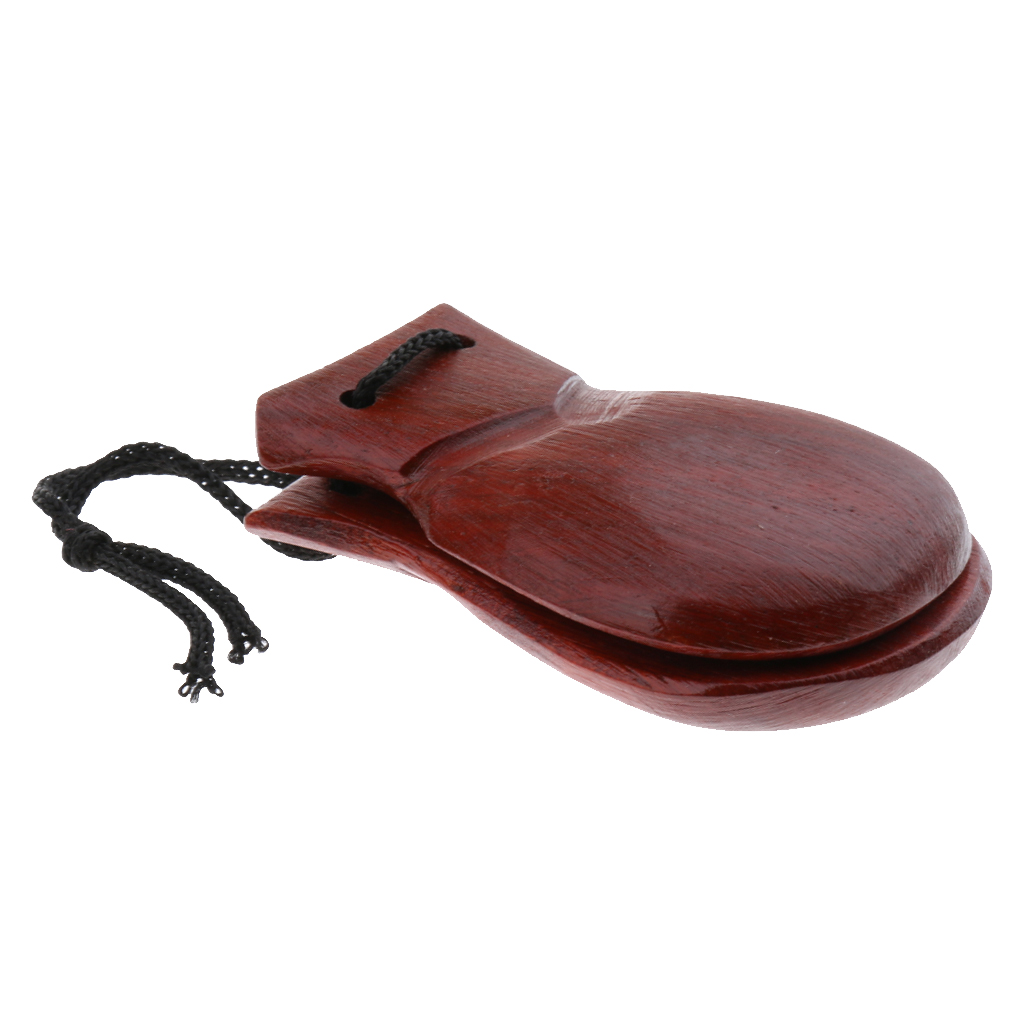 Children Percussion Toys Castanets Brown Chestnuts 8 X 5.5 X 2cm