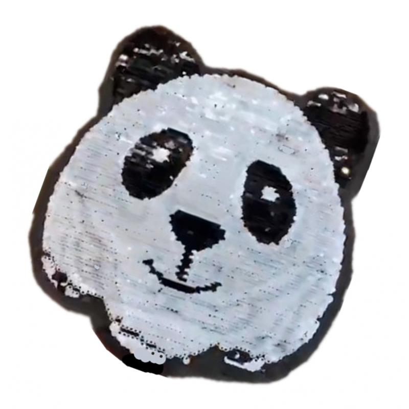 Panda Patch Reversible Change Tiger  Sequins Applique Clothing Sticker