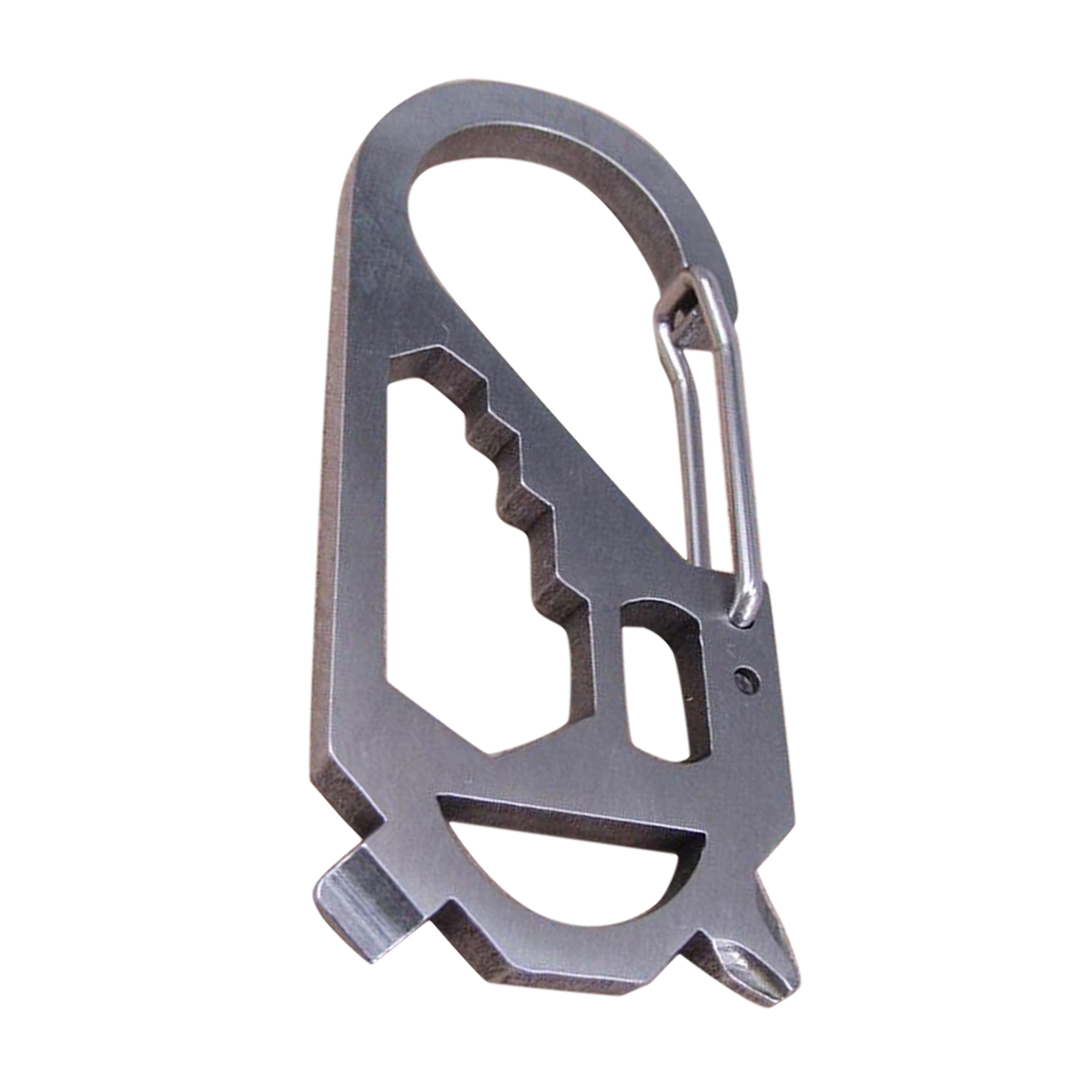 7 IN 1 Stainless Steel Pocket Carabiner Multi Tool Hunting Tactical Outdoor