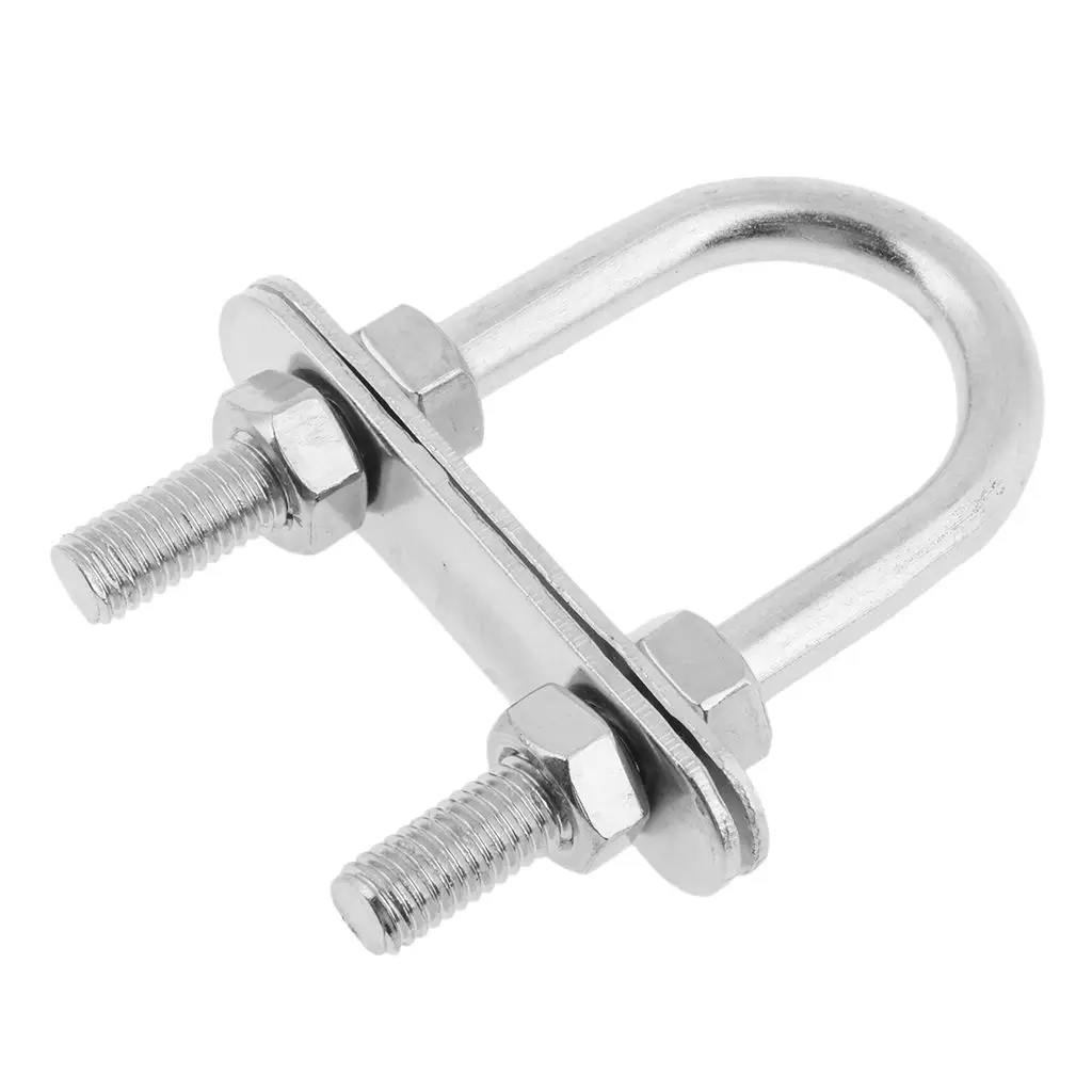 Stainless Steel Boat Marine Bow/Stern Eye Heavy Duty U-Bolt Rigging - 7*80mm