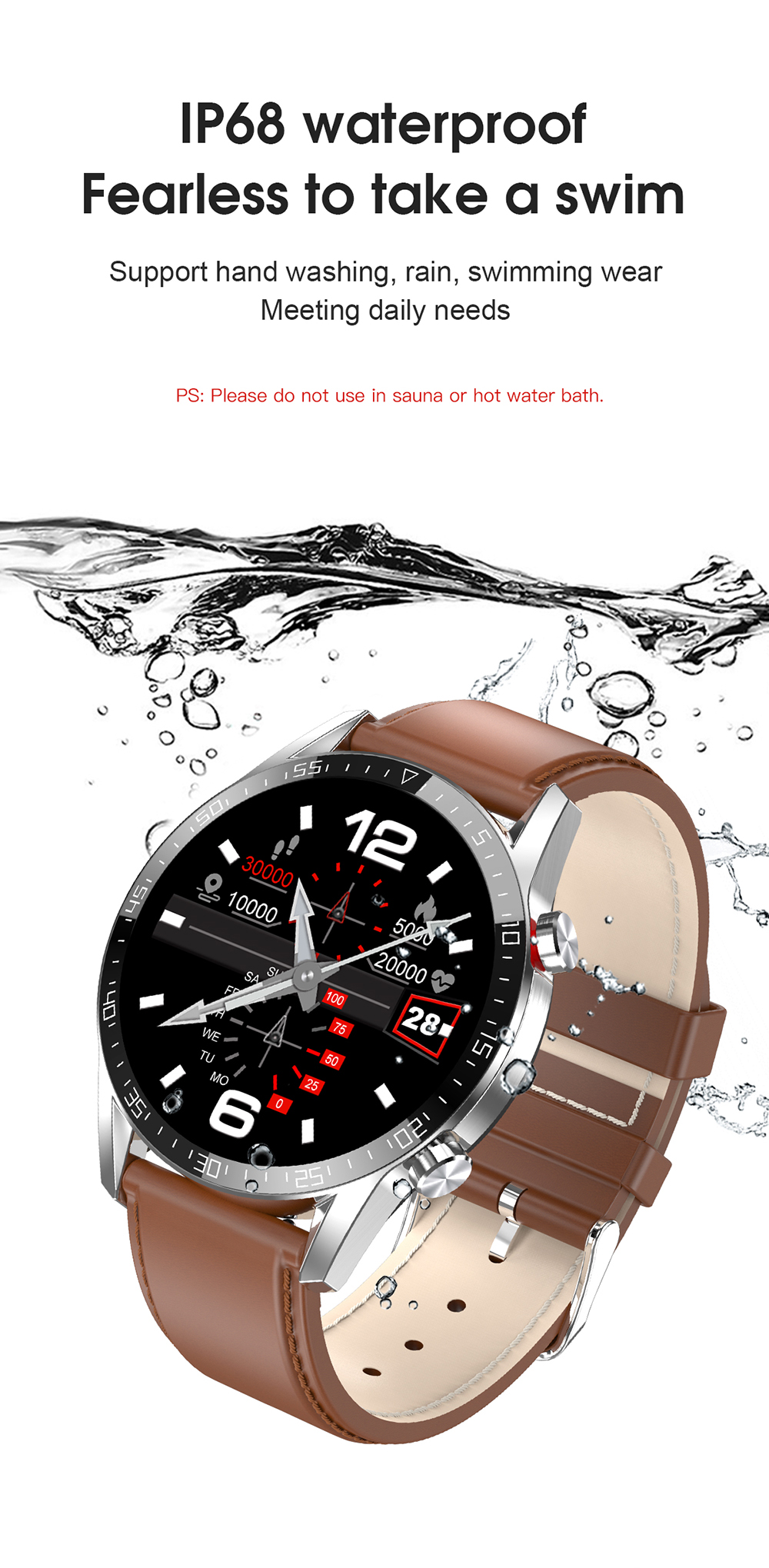 freqüência cardíaca de fitness rastreador esportes smartwatch pk l16 l19