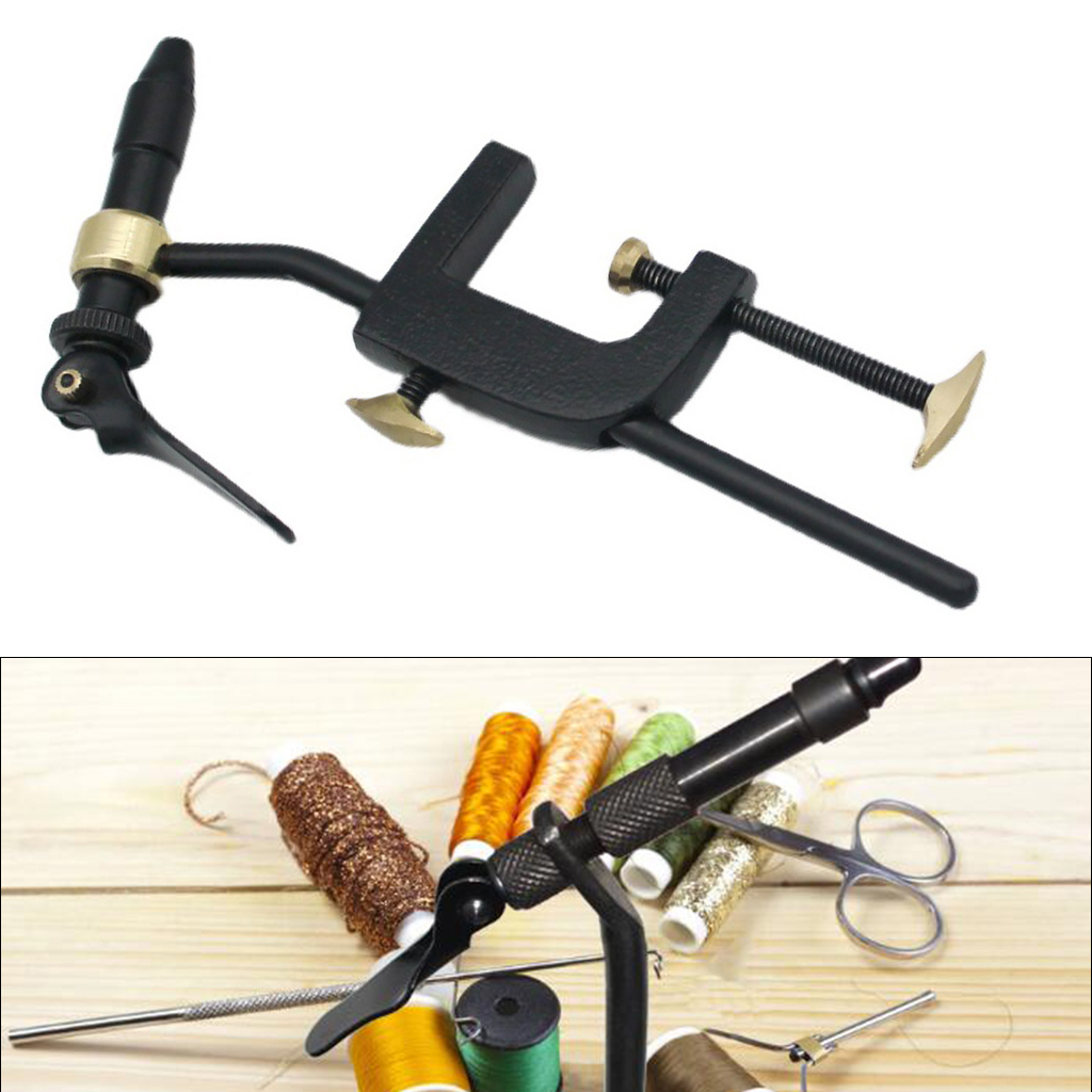 Rotary Fly Tying Vise Fishing Flies Tying Tool Fly Gear Lure Maker Teasers