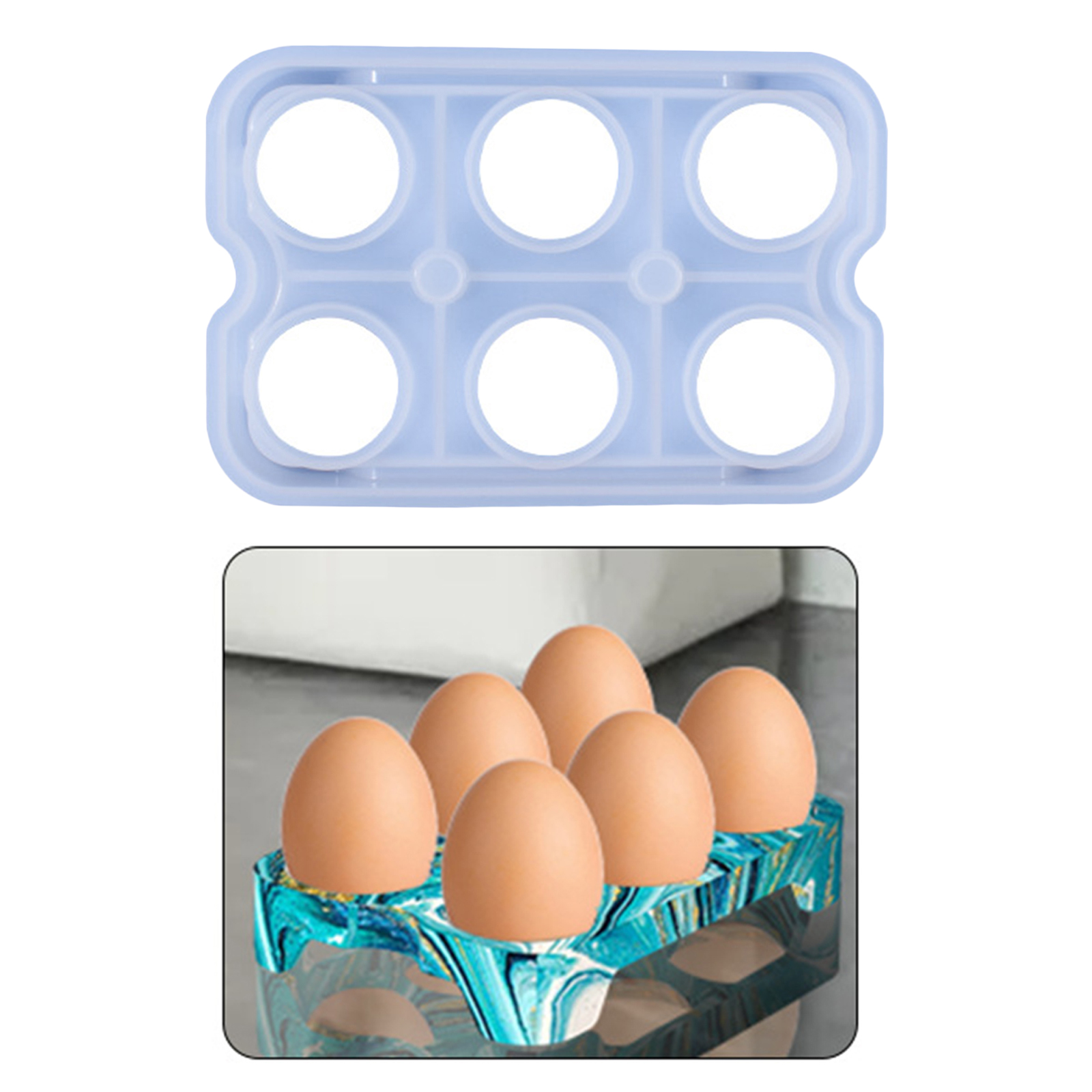 Silicone Egg Holder Rack Mold Egg Storage Rack Casting Mold in