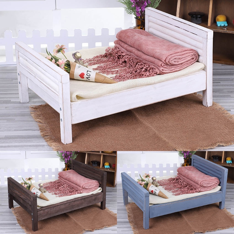 Cama do Bebê Berço de Madeira Recém-nascido Posando Destacável Mini Foto Tiro Adereços Infantil Fotografia Acessório N7me 4 Cheap Fotografia de recém-nascidos