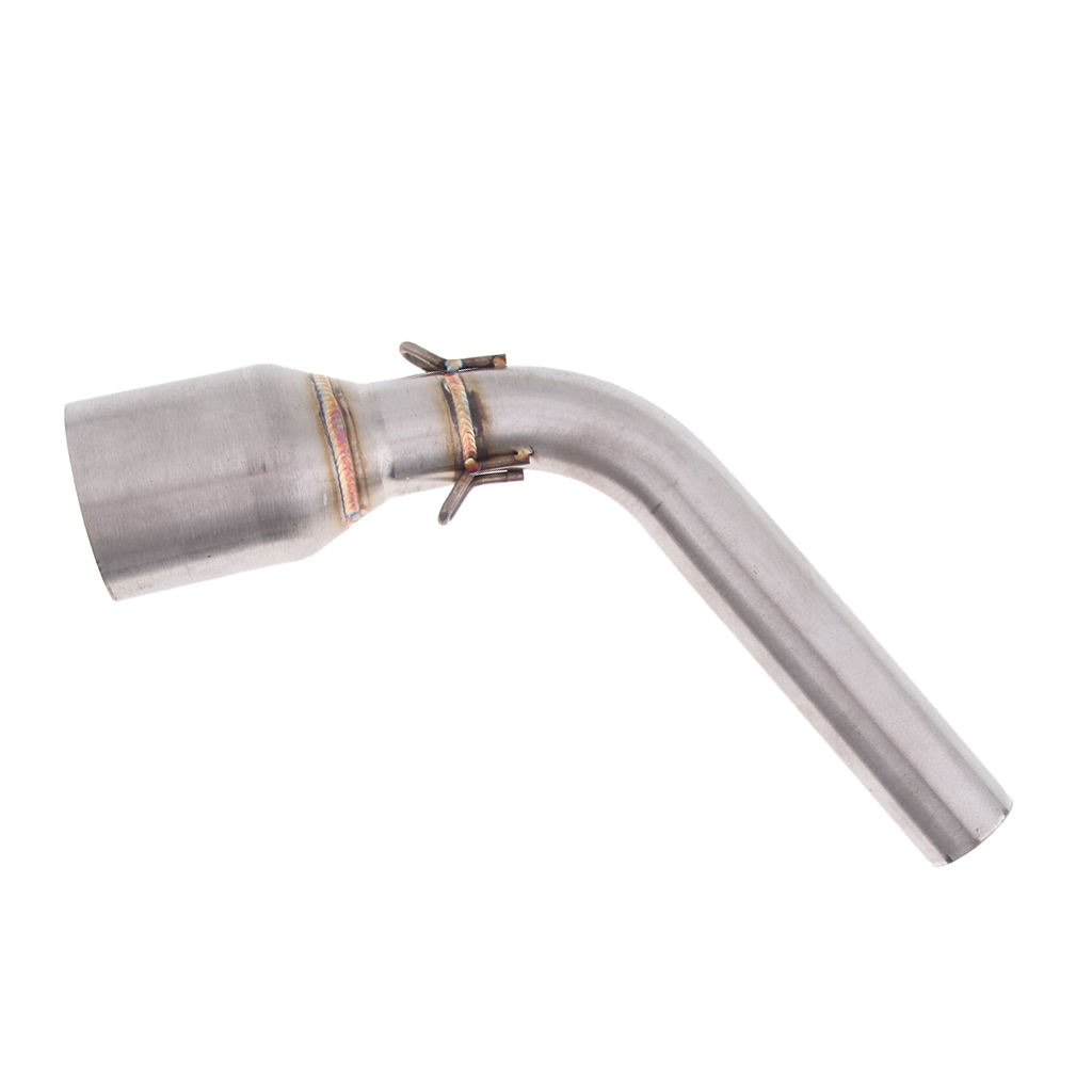51mm Motorcycle Exhaust Muffler Mid Pipe Front Link Pipe Slip On for Honda GROM MSX125 2013-2015