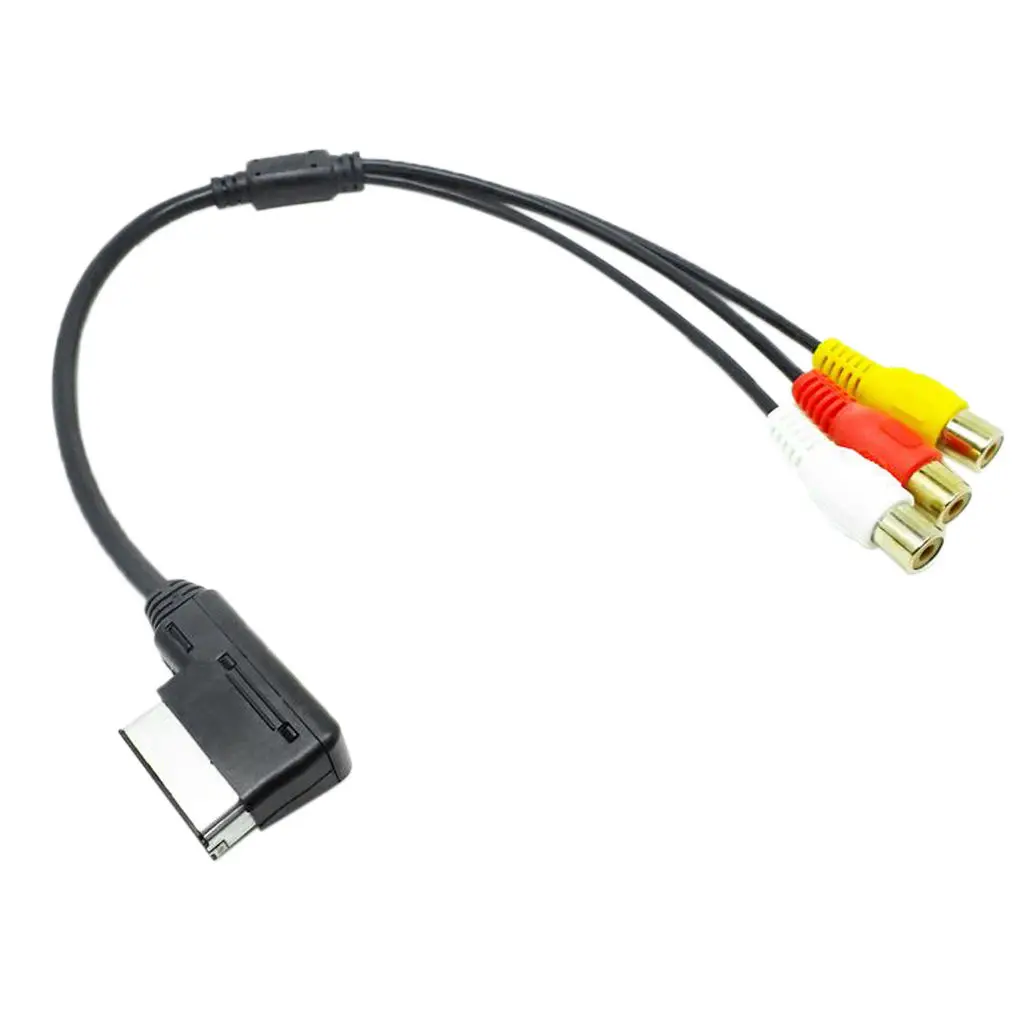 MagiDeal AMI-RCA Video Audio Input AUX Adapter Anschluss Kabel für Audi A3 A4 A5 A6 