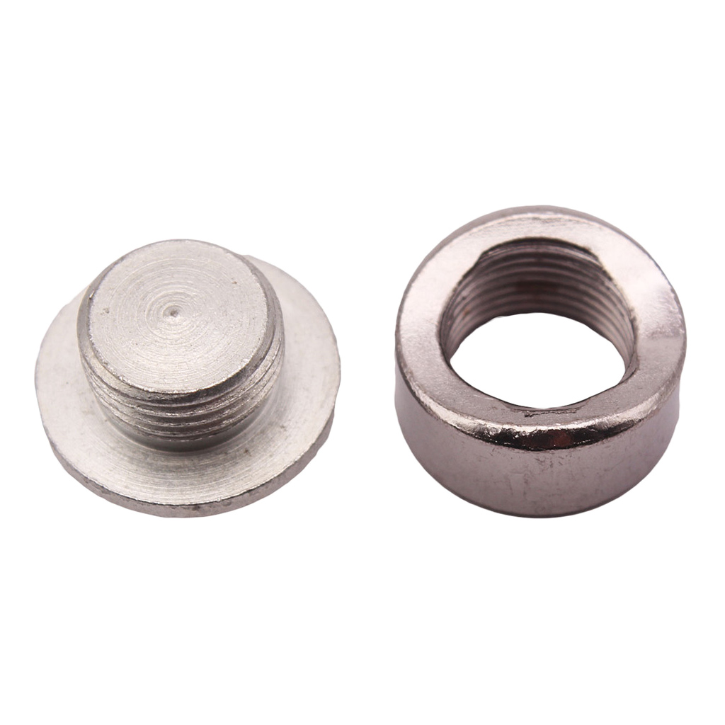 Bouchon D'oxygène O2 En Acier 304 - Filetage 18 X 1.5, étagé Pour Soudage Facile - Lot De 2 - 12