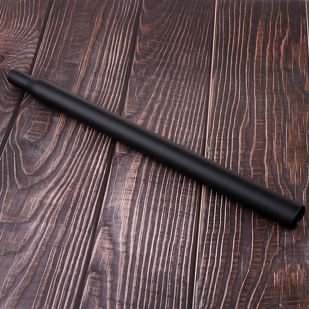 Straight Seatpost 27.2mm 250mm Black Bike  Seat Post Tube Extender - Lightweight & Durable