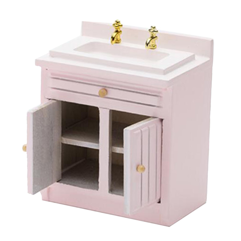Wash Basin Sink, Dolls House Miniature, Kitchen Furniture, 1.12 Scale Bathroom