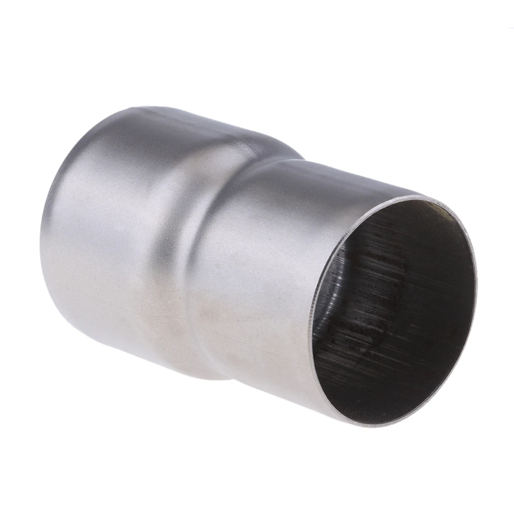 Stainless Steel Exhaust Muffler Pipe Port Adapter Reducer Joining Connector Tube Fits for 51mm Inner Diameter Exhaust Pipe