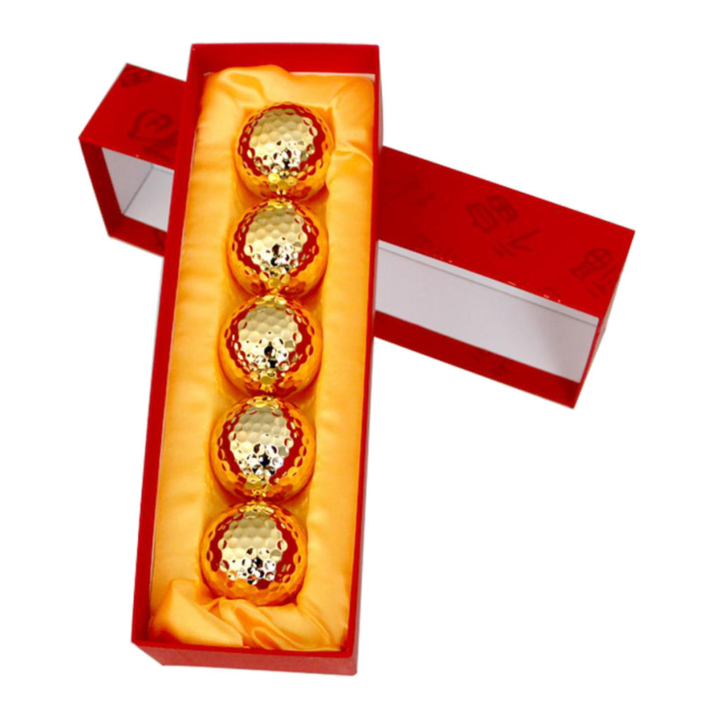 Golf Gift Ball Box Case Fans Golfing Enthusiast Decor Balls Chinese Knot Tassel