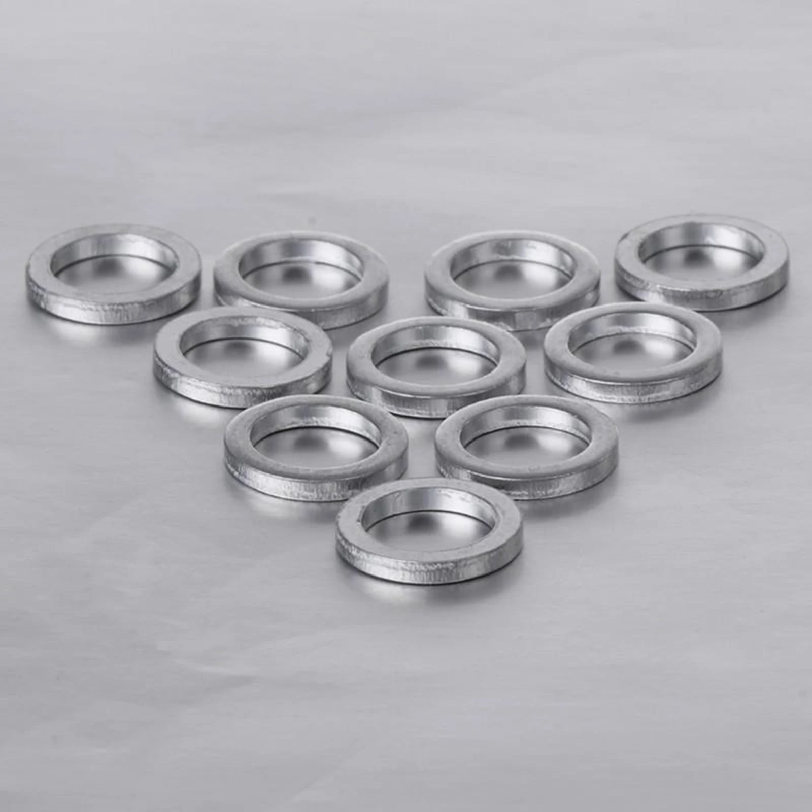 10pcs Silver 1mm Aluminum Spacer Shim For Bicycle Chainring Bolt Screws