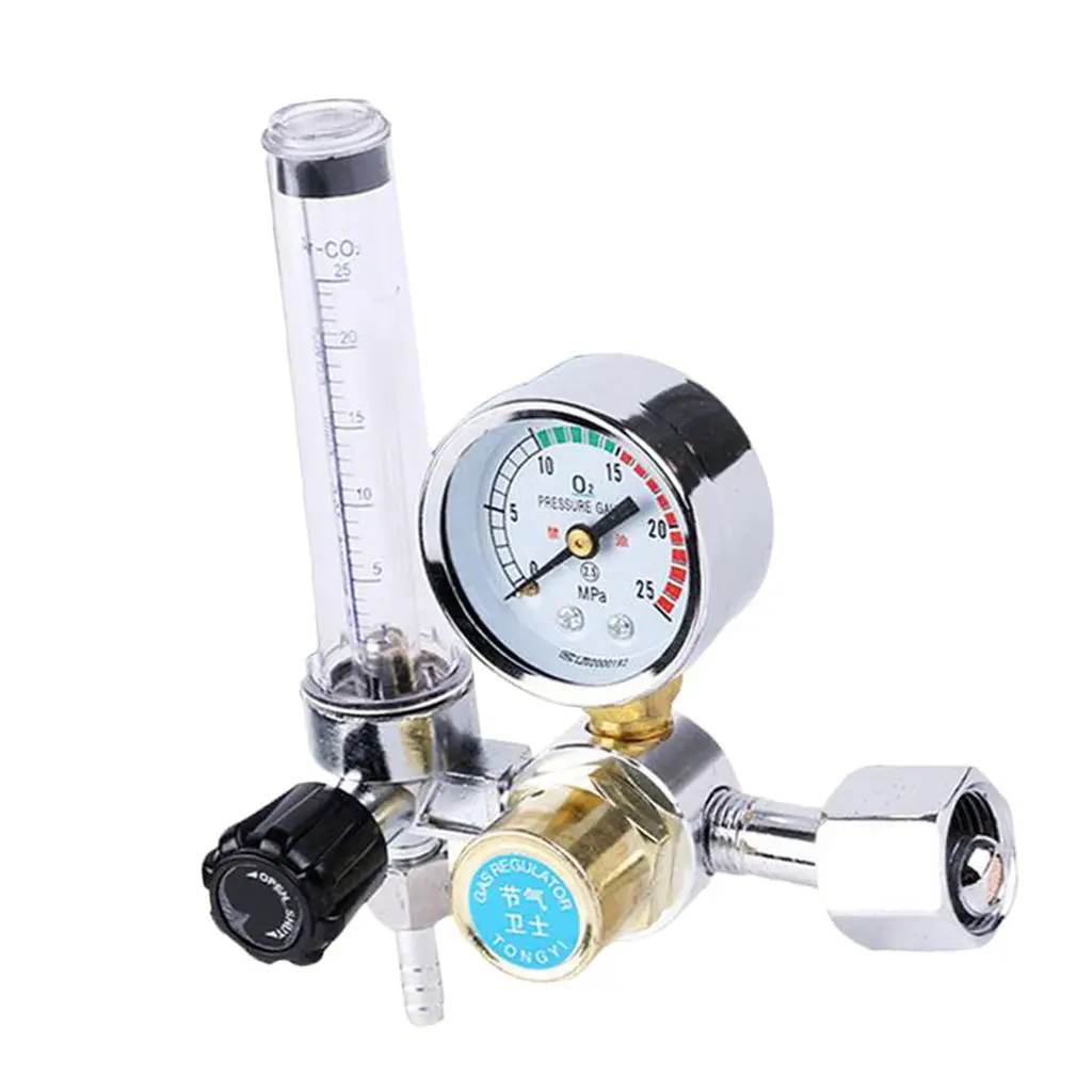 New Gas Regulator Pressure Gauges Oxygen Argon CO2 Pressure Reducer Flowmeter