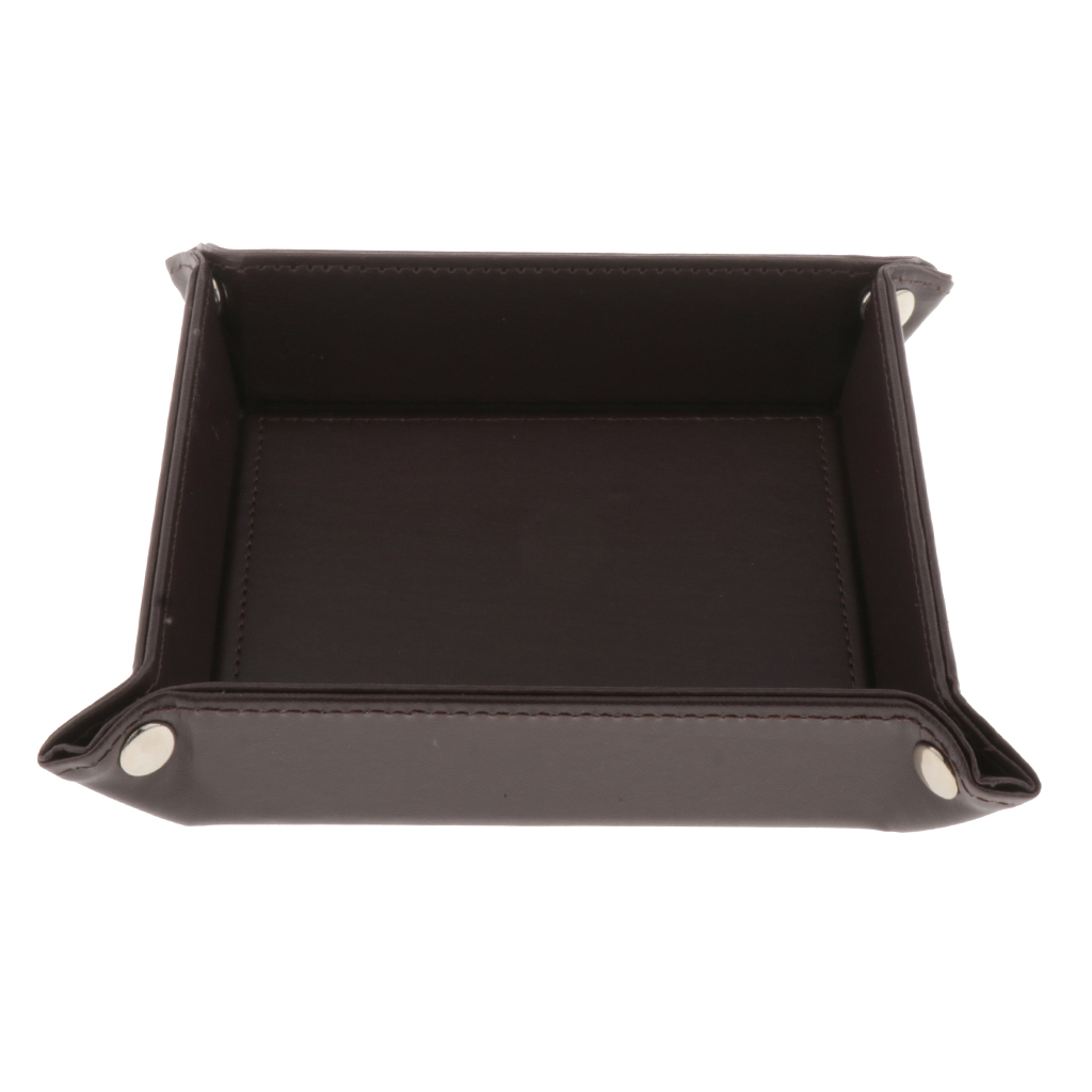 Coin Storage Rolling Dice Tray Party Flat Square DND Games Fun Accessories