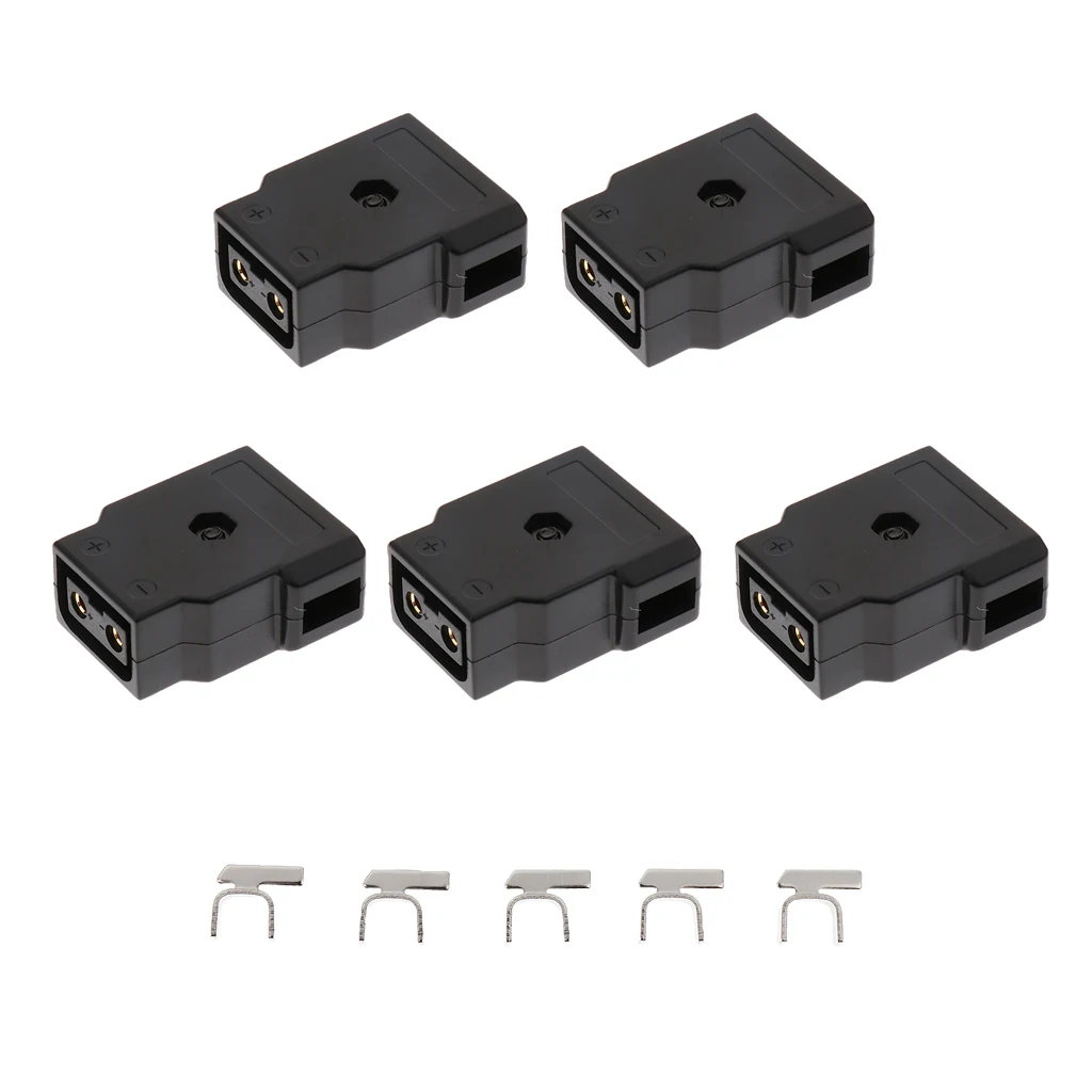 5pcs Camera Battery D-Tap Type B Female DIY Socket Plug For Anton