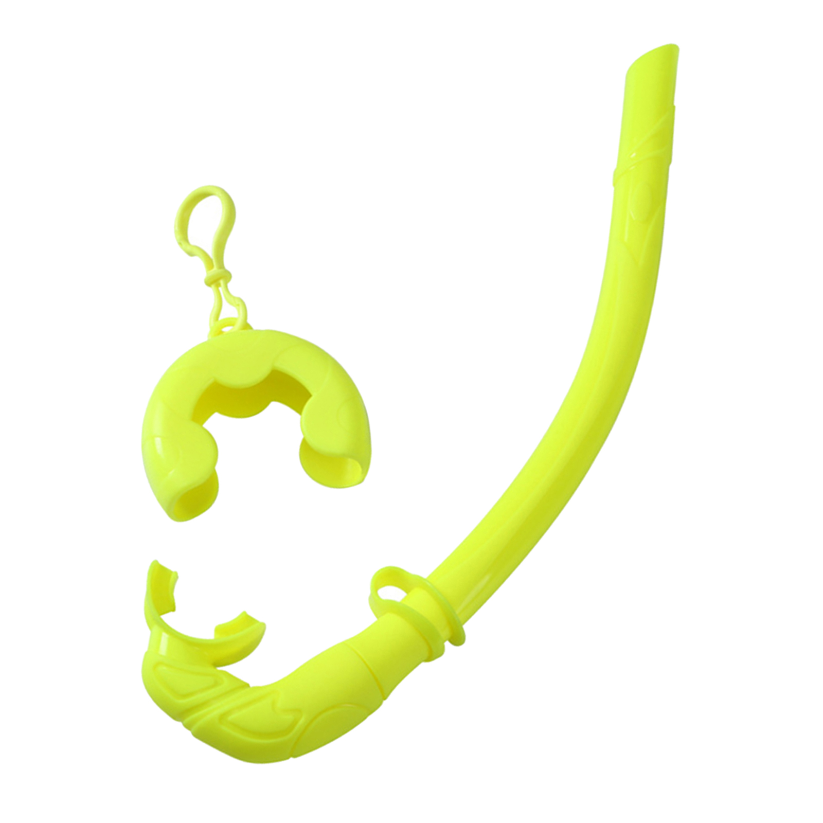 Wet Snorkel Deluxe Free Diving Snorkel For Scuba Dive Snorkeling Breath Tube Comfortable Mouthpiece Snorkel Tube with Case