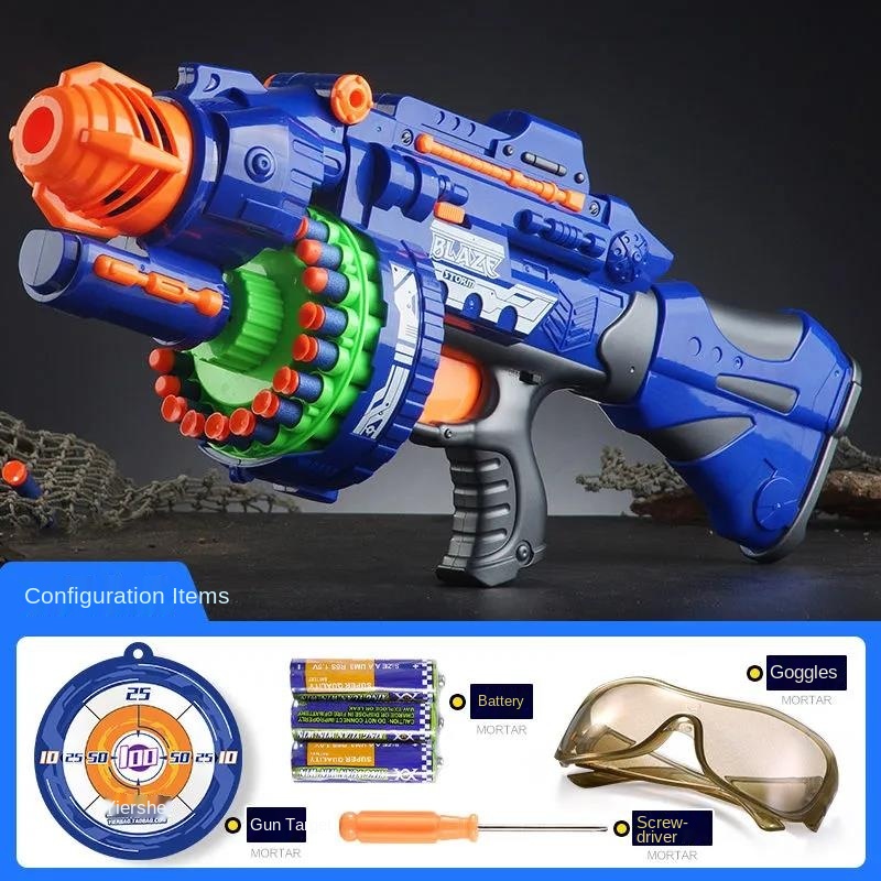Children S Electric Multi Shot Toy Gun Soft Shot Gun 6 Year Old Boy 10 Years Old And Up Birthday Gift Toy Guns Aliexpress