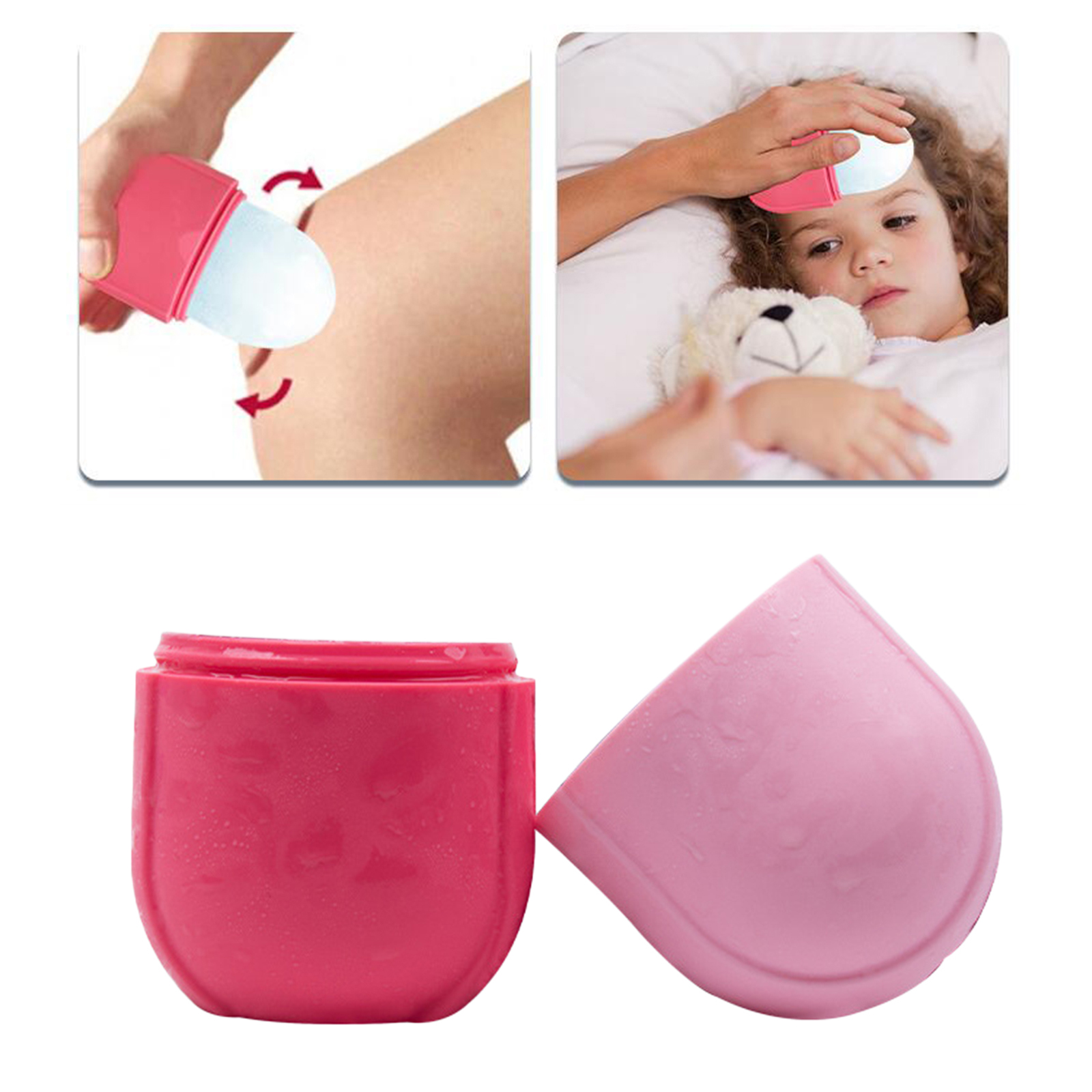 2Pcs Ice Massage Cups Cold Massage Roller Tool Freezable for Muscle Body Muscles Stiffness Joint Back Pain Relief Inflammation