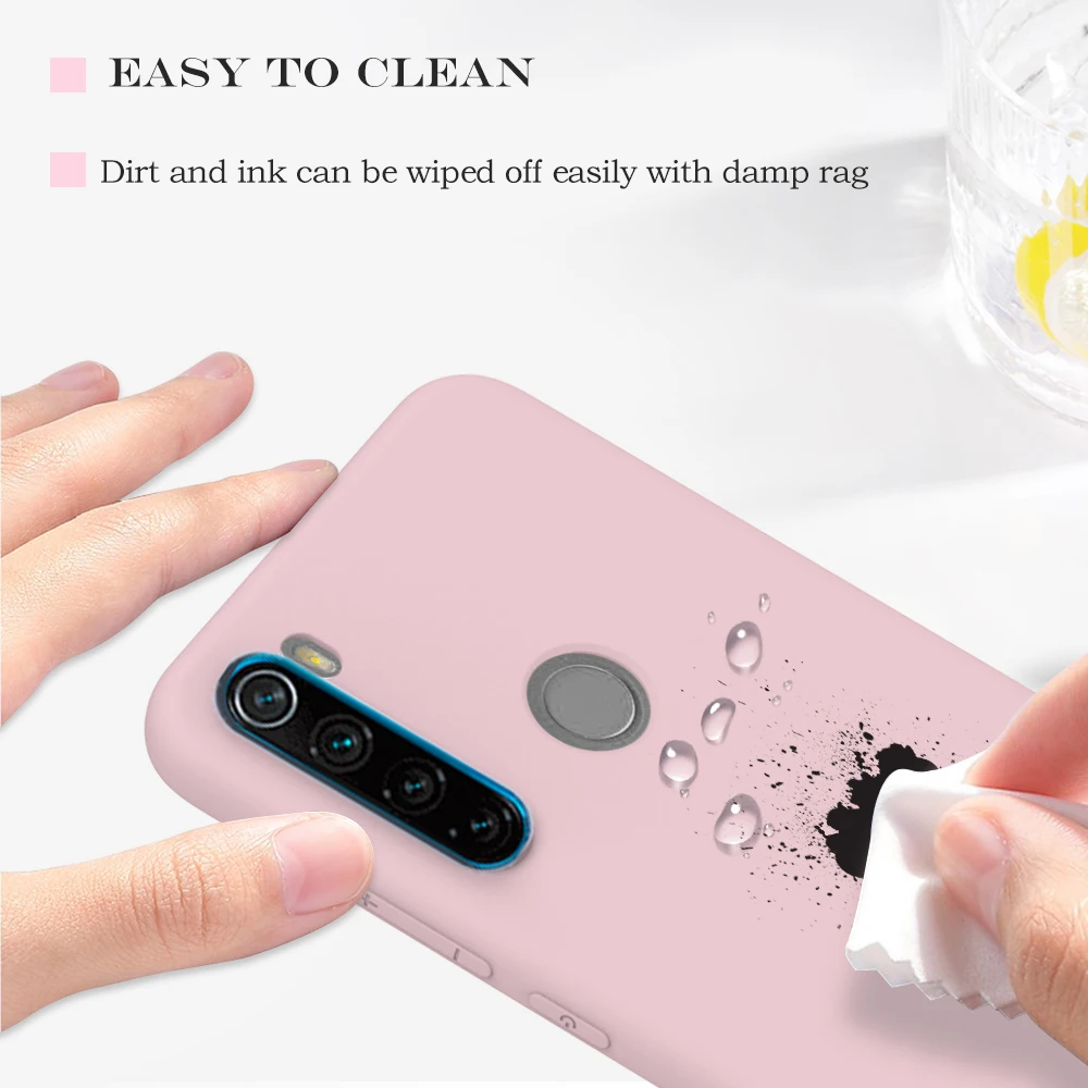 iphone waterproof bag Candy Solid Color Soft Silicone Case For Xiaomi Redmi Note 8T 8 7 7A 6 6A 5 Pro Soft TPU Matte Phone Cover For Redmi Note 9 9S cell phone dry bag