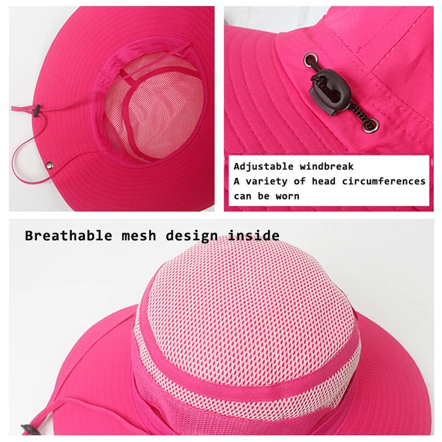 Summer UV Protection Sun Hat Unisex Breathable Mesh Fisherman Hats