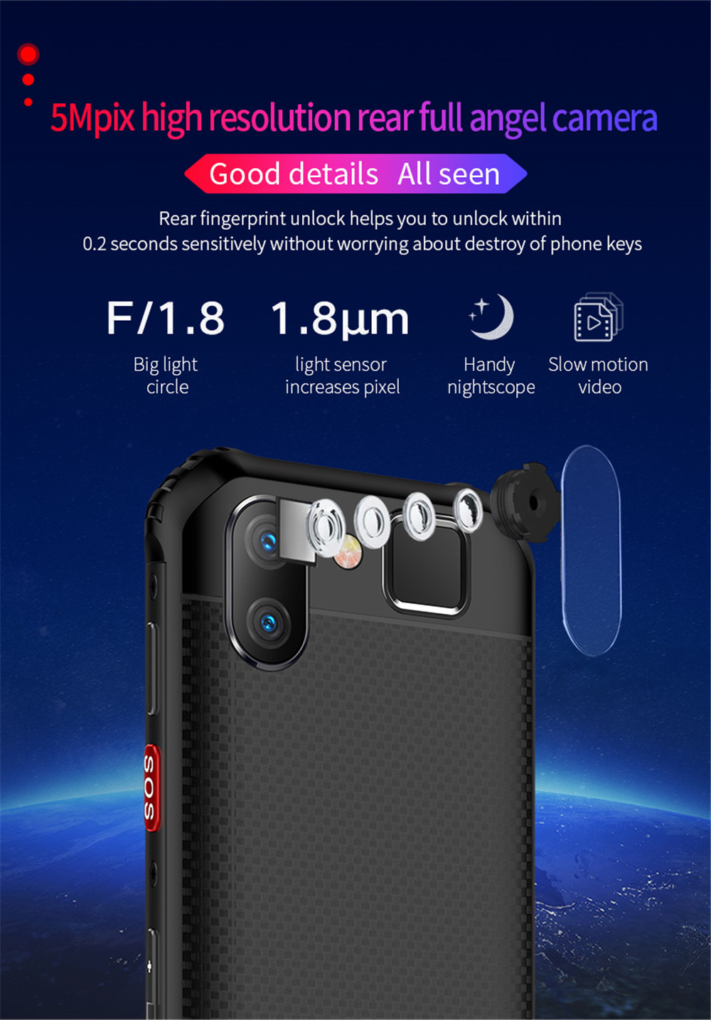 H9385b2f6c51648bd92371a58baa6954f0 - SOYES S10 3GB RAM 64GB ROM Mini Smartphone 3.0 Inch 1900mAh 4G LTE Android 6.0 MTK6737 GPS Fingerprint Face ID Rugged Phone