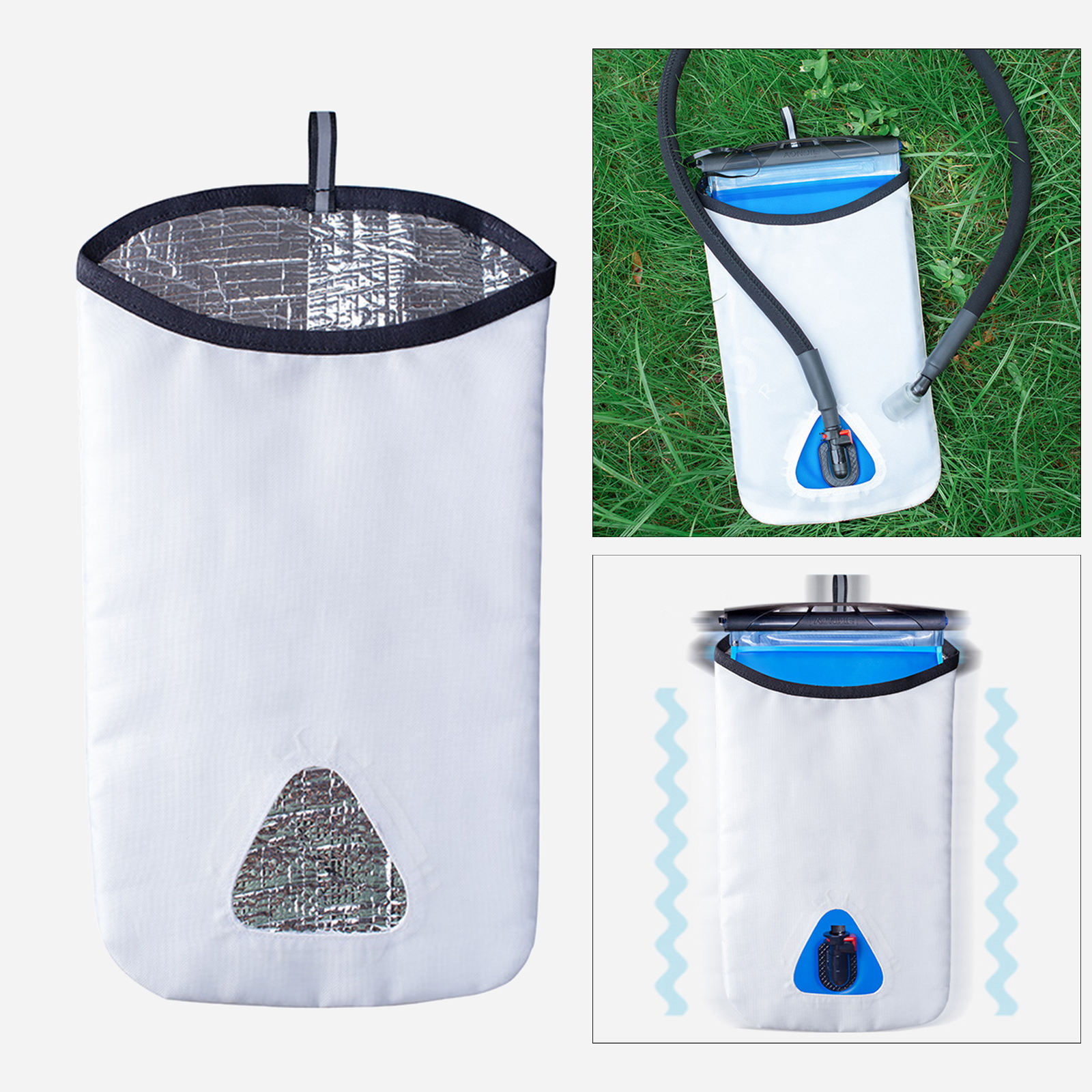 Portable Hydration Bladder Cooler Bag Protective fit 1-2L Water Reservoir Hiking Outdoor Sports Running Kayaking Trekking