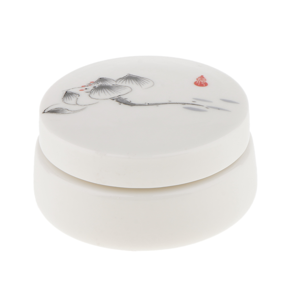 Empty Ceramic Loose Powder Makeup Case Jewelry Tea Teapot Container 50g