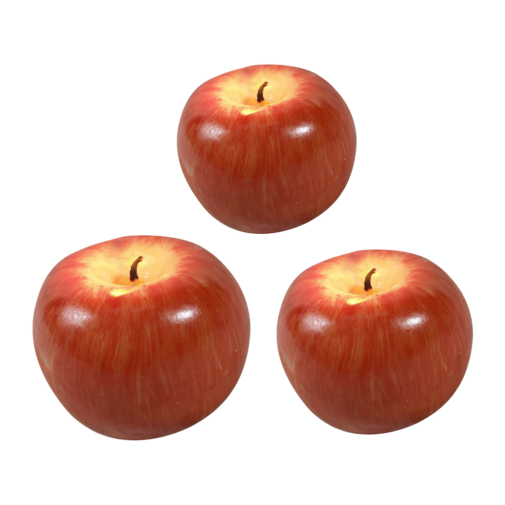 Artificial Apple Fragrant Candle for Romantic Wedding Birthday Xmas Party