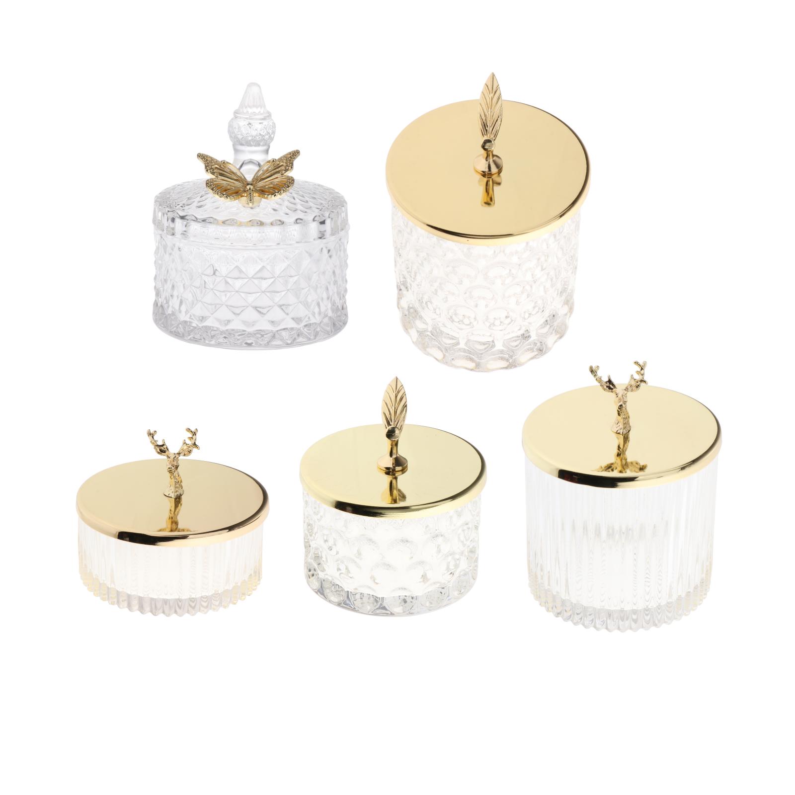 Clear Glass Apothecary Jar with Lid Candy Jar Wedding Candy Buffet Jar Crystal