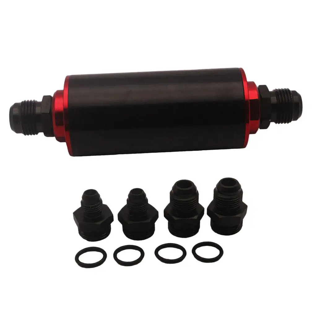 Inline Fuel Filter High FLOW 100  Cleanable  AN6 Filter Acceories