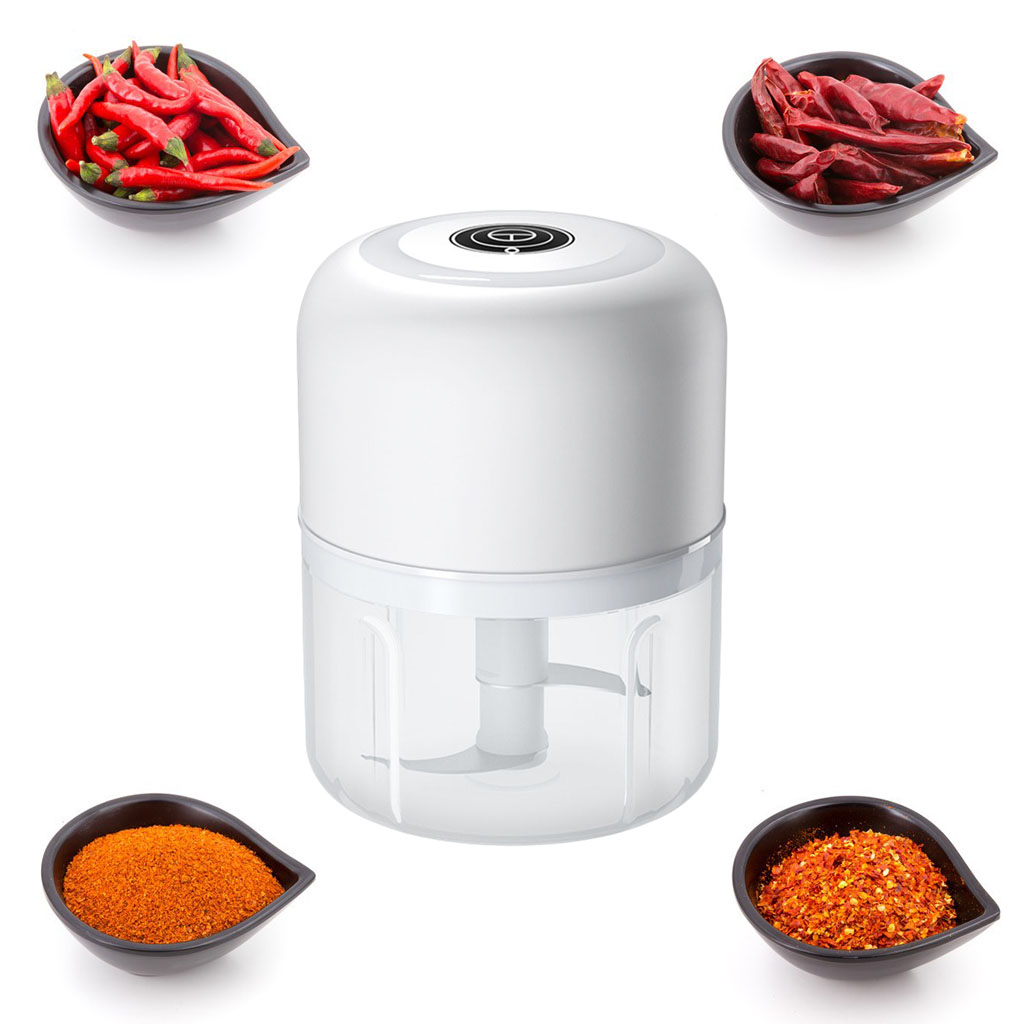 Wireless Small Electric Garlic Chopper Cutter Food Processor Fruits Baby Food Pepper Ginger Meat Chili Crusher Cutting Shredder