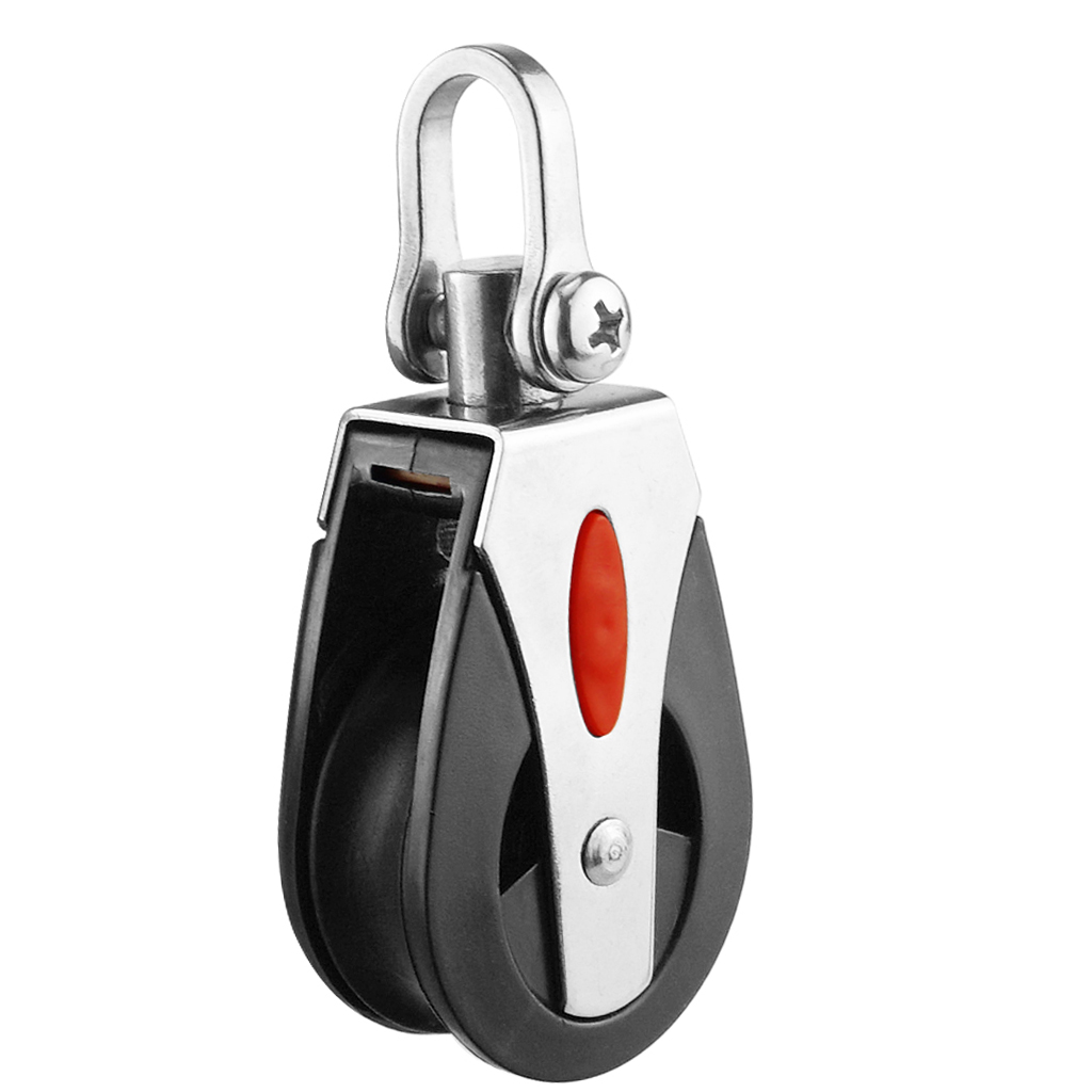 MagiDeal 1500Lb Sheave Block Universal Single Pulley Swivel Boat Rope Runner