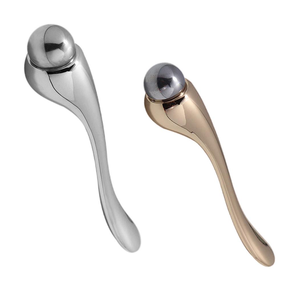 Roller Ball Eye Massager Zinc Alloy Manual Care Tool Massage Wand for Facial Beauty Dark Circle Remover Eyes Women Girls