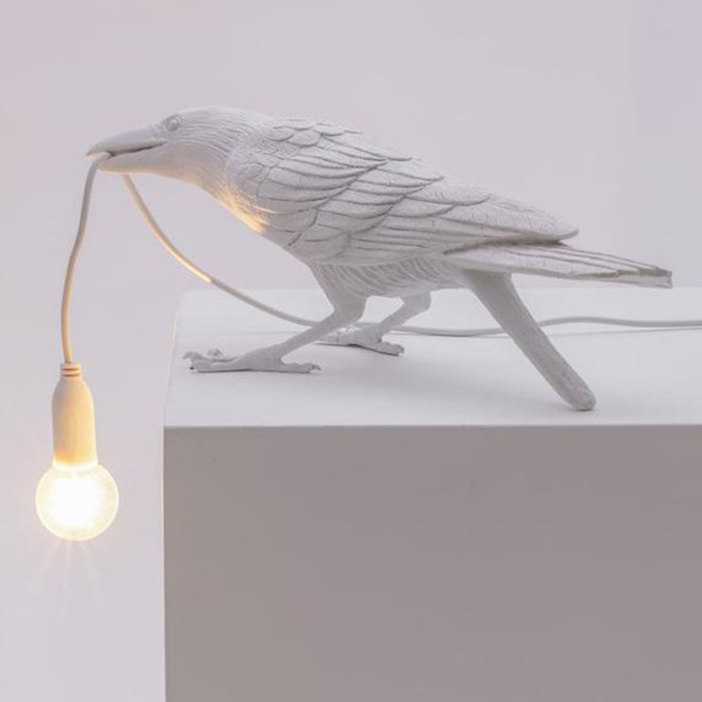 Crow Reading Lamp Table Light Bedside Bedroom Porch Sconces Decor Modern