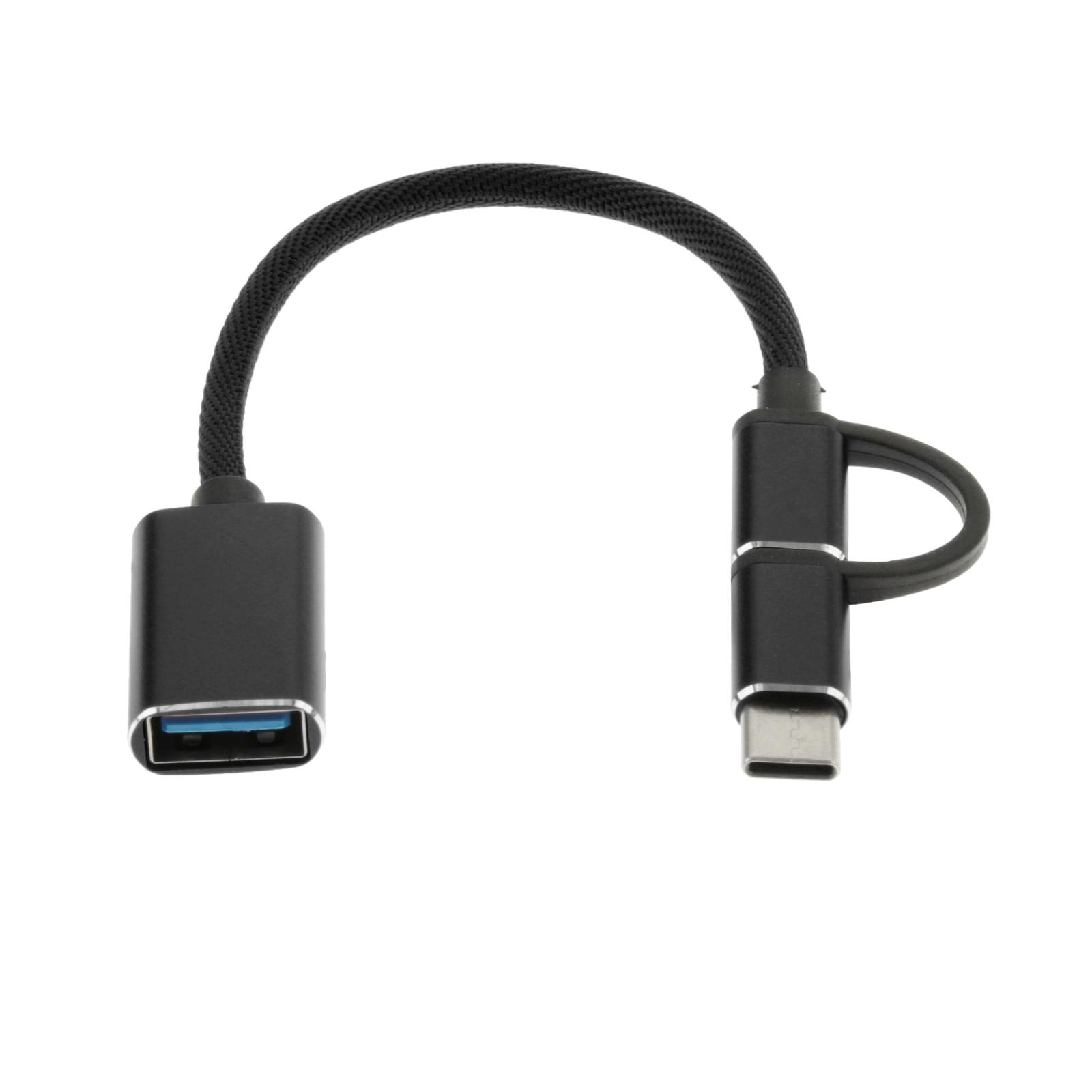 Mini USB Cable Micro USB 3.0 Type C to USB Cable Data Charging Cord Compatible for Phone, MP3 Player, Dash Cam, Digital Camera