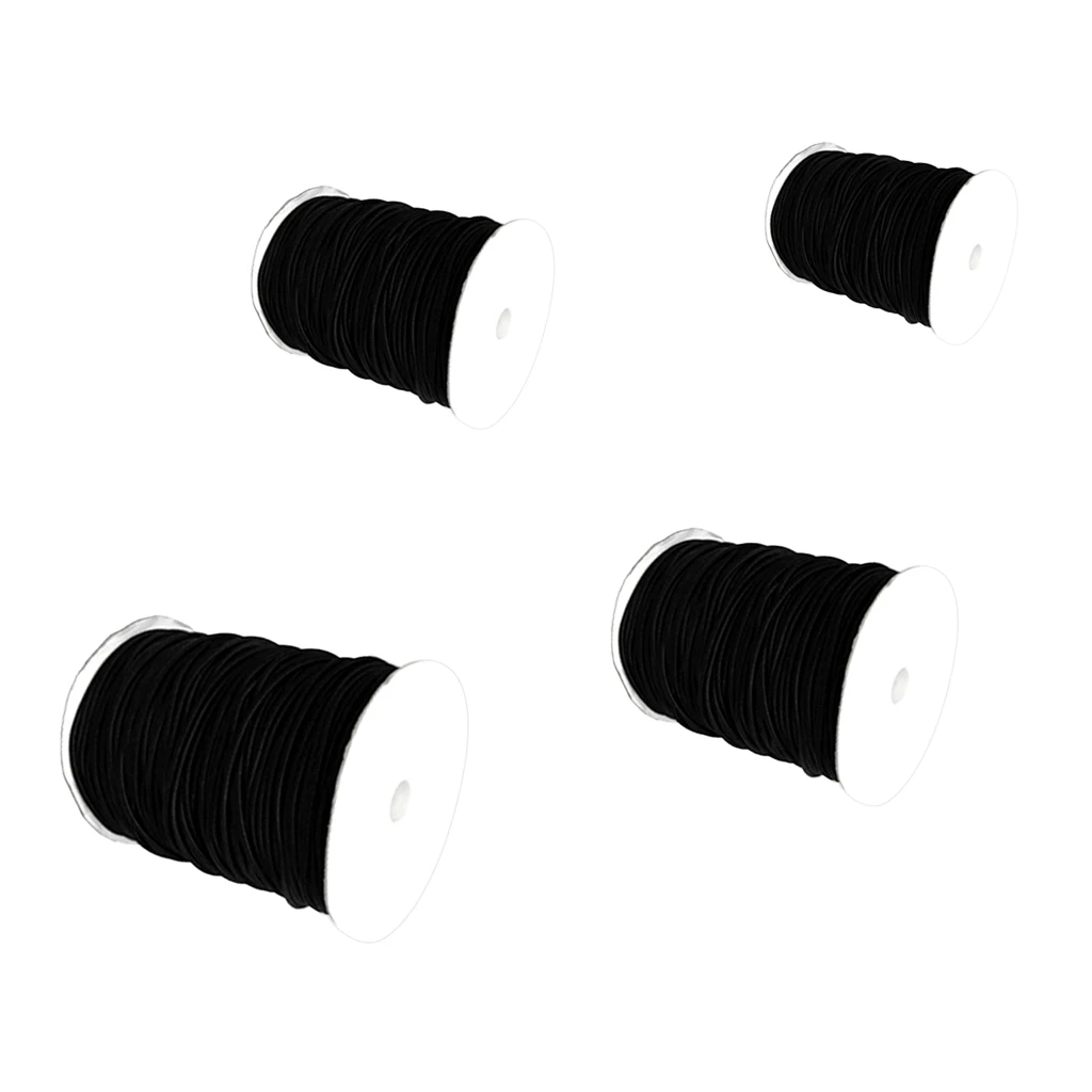 MagiDeal 8mm 1/3/5/10m Black Durable Strong Elastic Bungee Rope UV Sun Protection Shock Cord Tie Down Boats Trailers Roof Rack