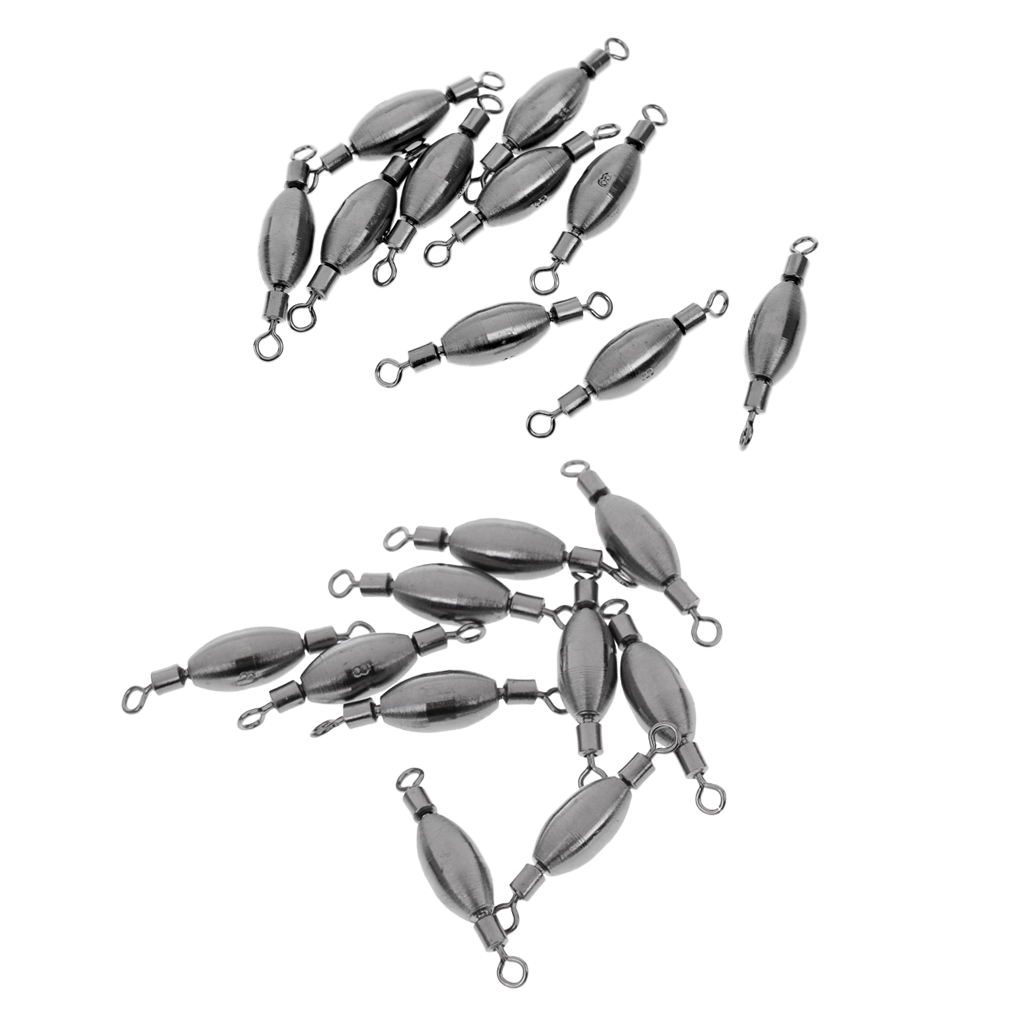 20pcs, Quick Sinker Fishing Swivels Fishing Rig Accessories Tackle 0.5/0.3