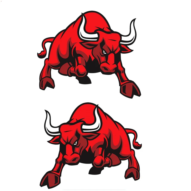 Car Stickers Angry Spanish Bull Red Waterproof Sun Protection Window Trunk  Motorcycle Decals Pvc,18cm*15cm - Car Stickers - AliExpress