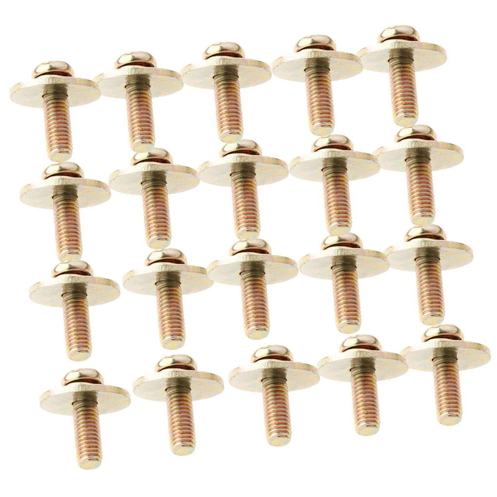 20pcs Metal Drum Set Lug Claw Hook Mount Screws Hardware For Dummers