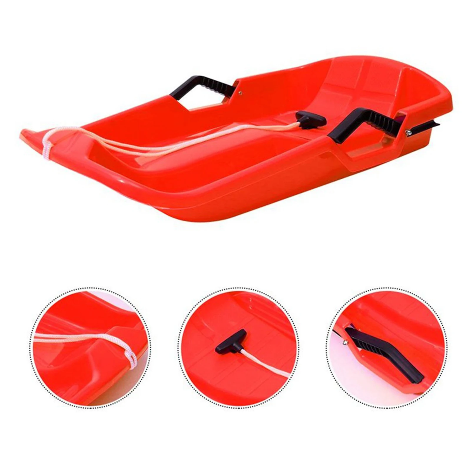 Premium Snow Sled Board, 60x40cm Downhill Luge Luge Luge Luge, Sand Grass Down Hill Siding Boat, Flying Board for Girls